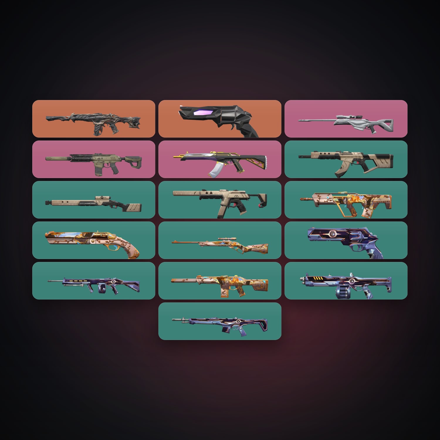 AP Silver 1 locker — 16 skins, lvl 24 — HabibiAccounts