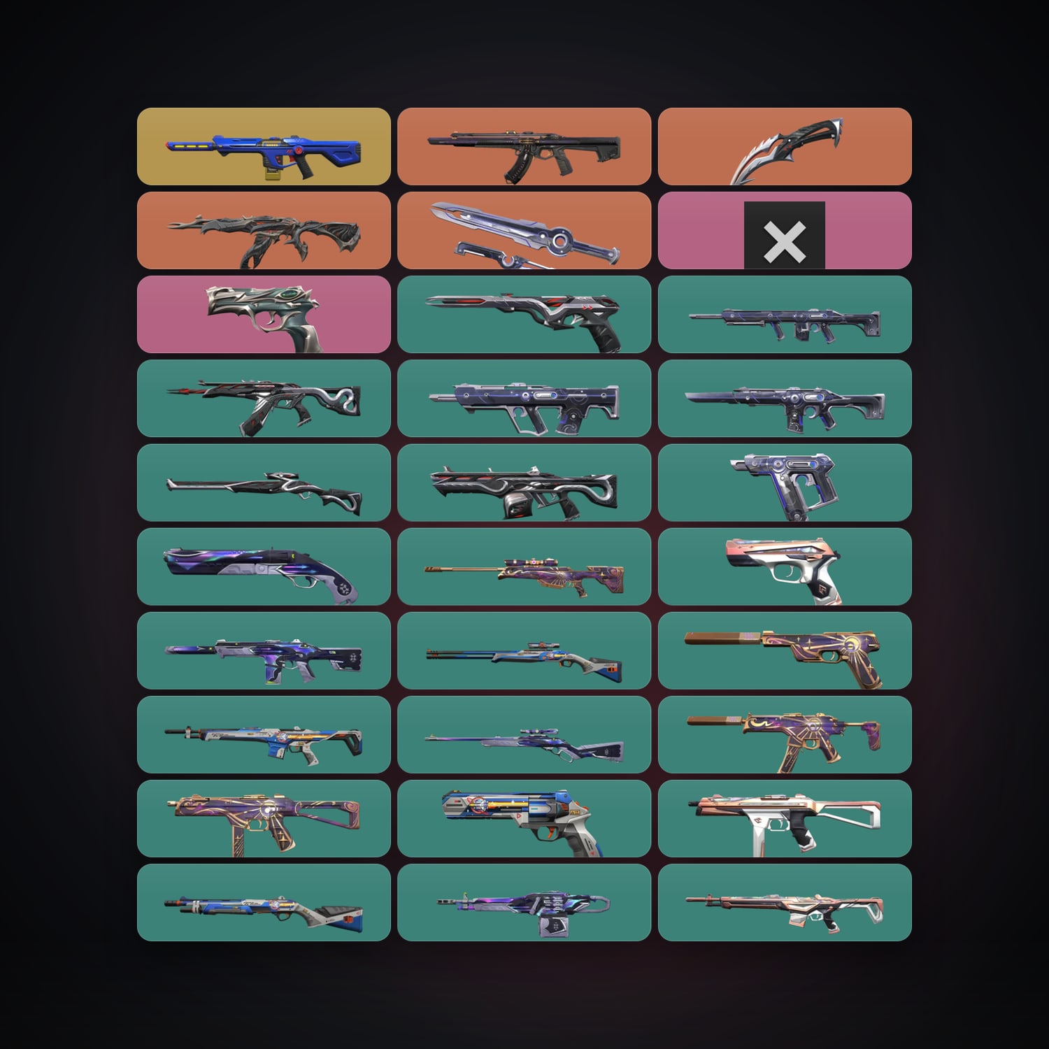 AP Silver 2 locker — 2 knives, 30 skins, lvl 56 — HabibiAccounts
