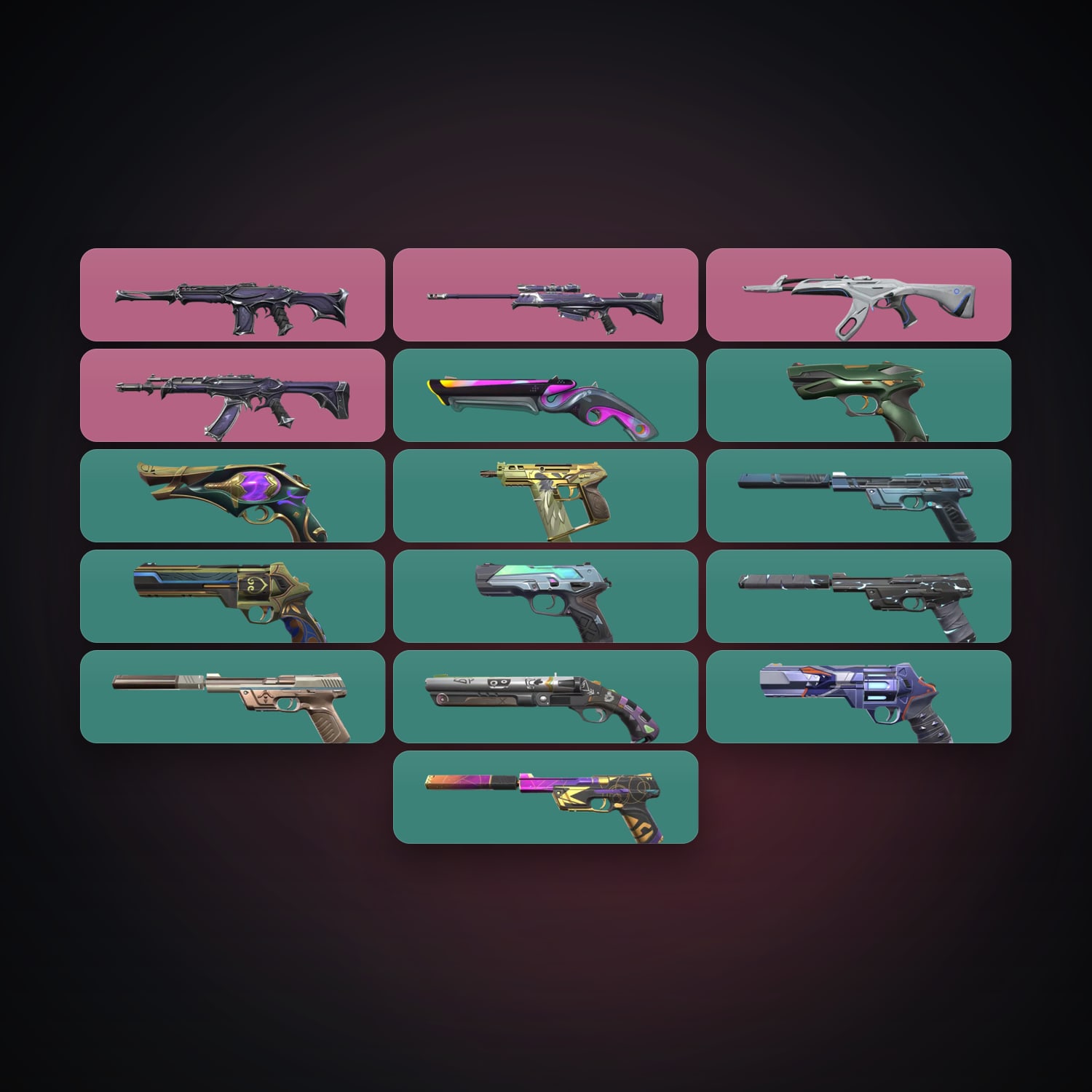 EU Gold 2 locker — 18 skins, lvl 202 — HabibiAccounts