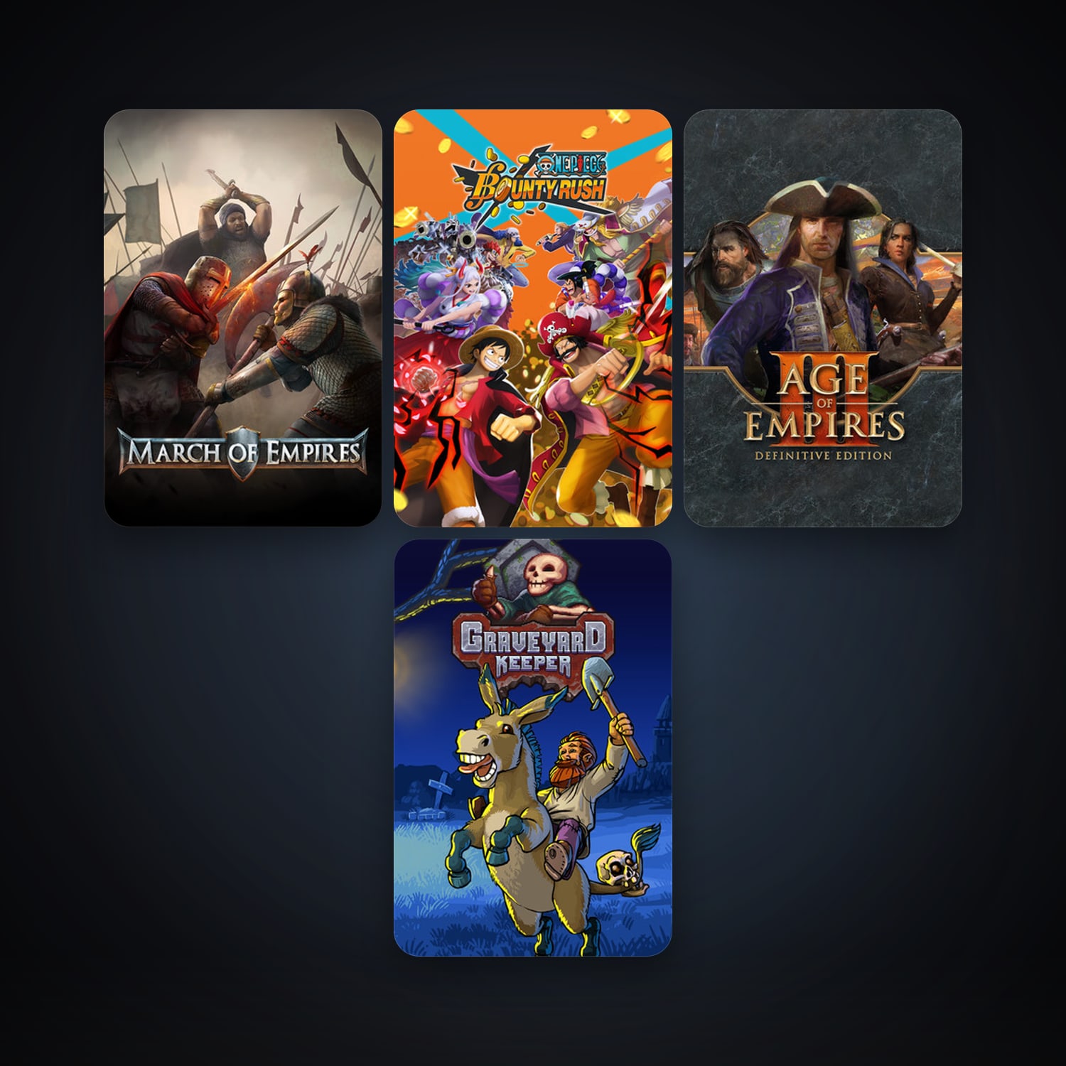 Graveyard Keeper + March of Empires, 4 games, clean — HabibiAccounts