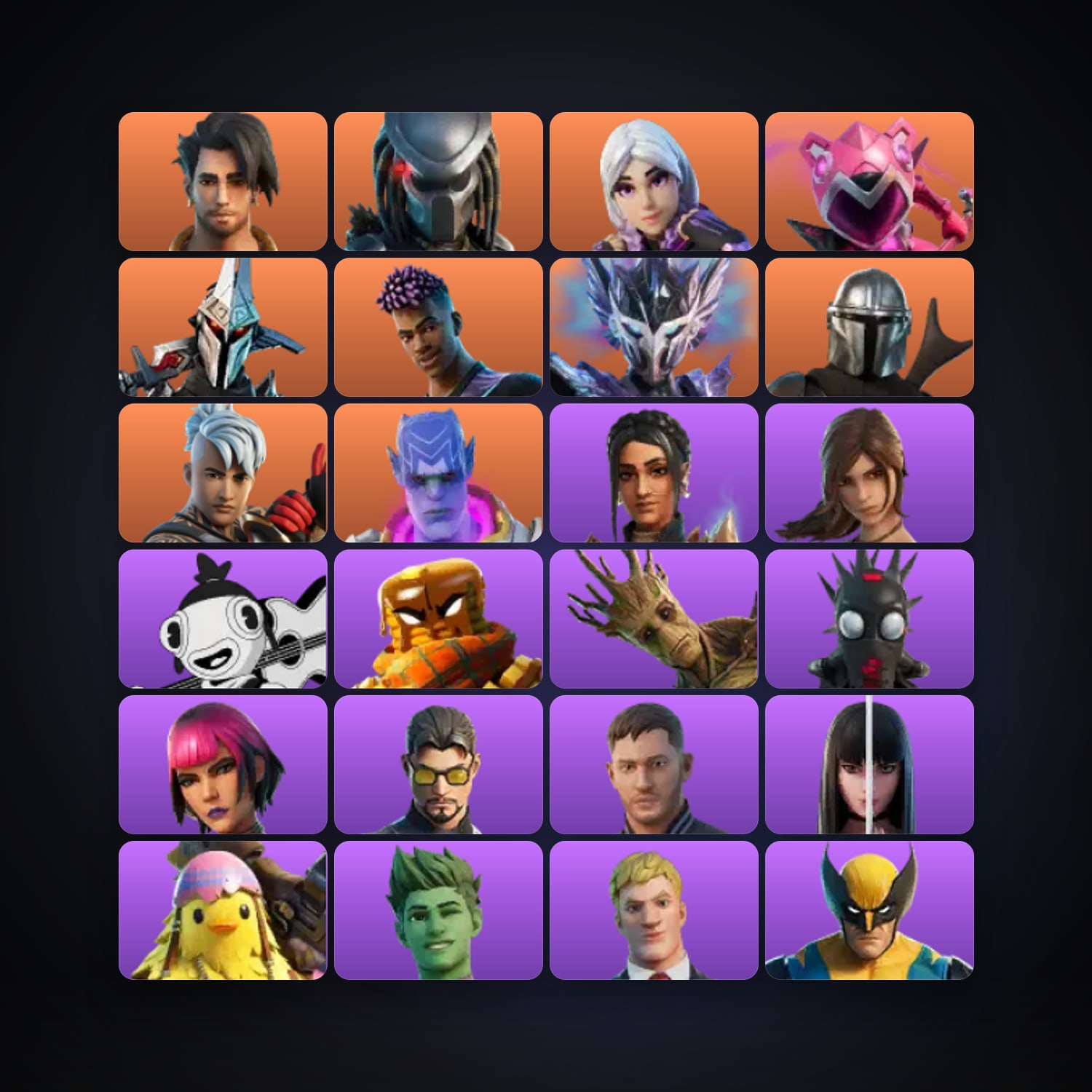 Fortnite locker — 56 skins — 650 V-Bucks — lvl 667 — HabibiAccounts