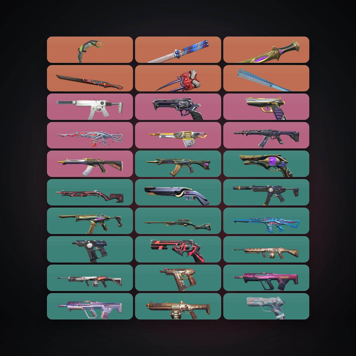 AP Plat 1 locker — 6 knives, 46 skins, lvl 161 — HabibiAccounts