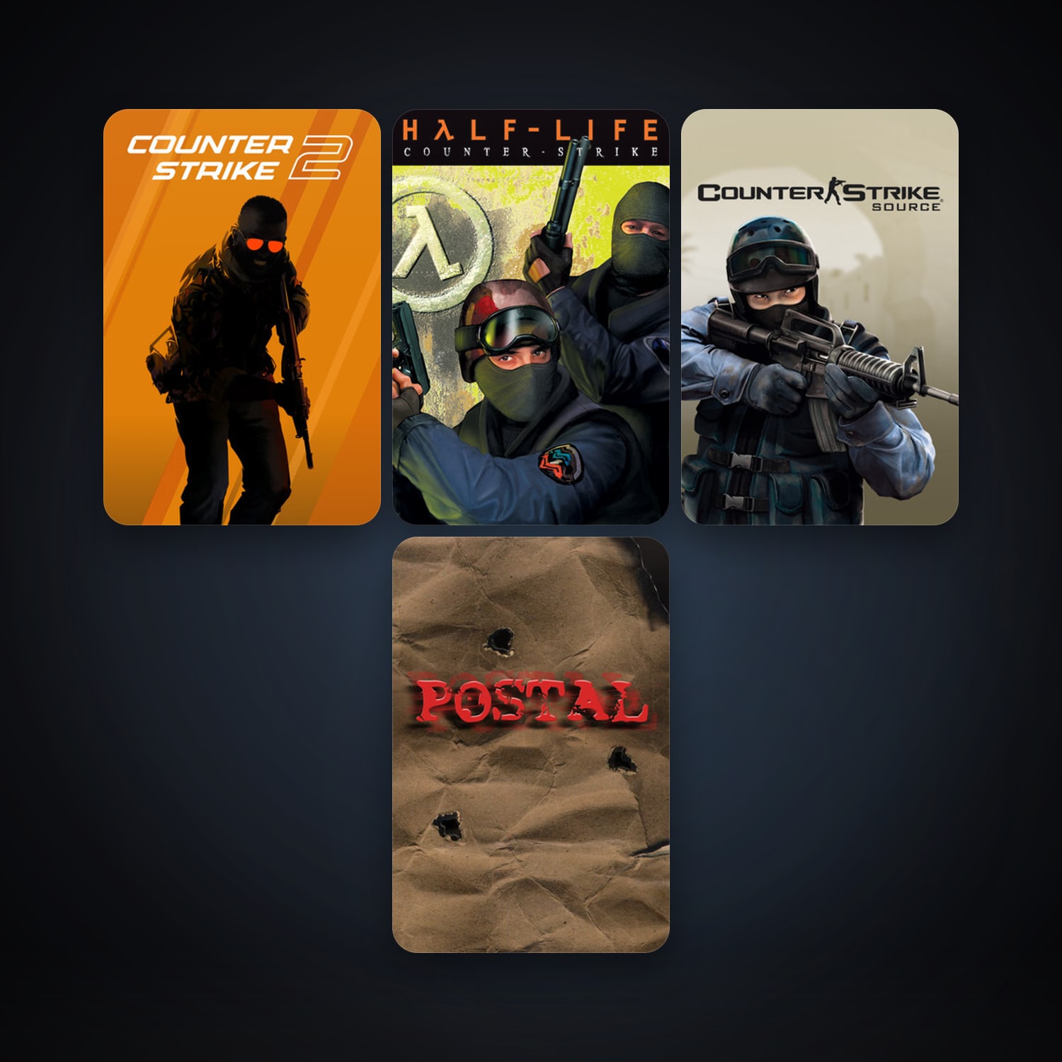 Counter-Strike + Counter-Strike: Source, 6 games, clean — HabibiAccounts