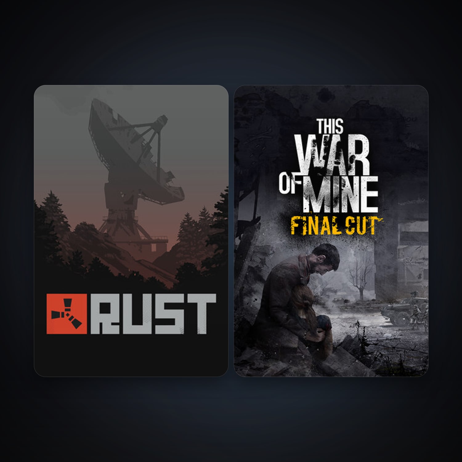 Rust + This War of Mine, 3 games, clean — HabibiAccounts