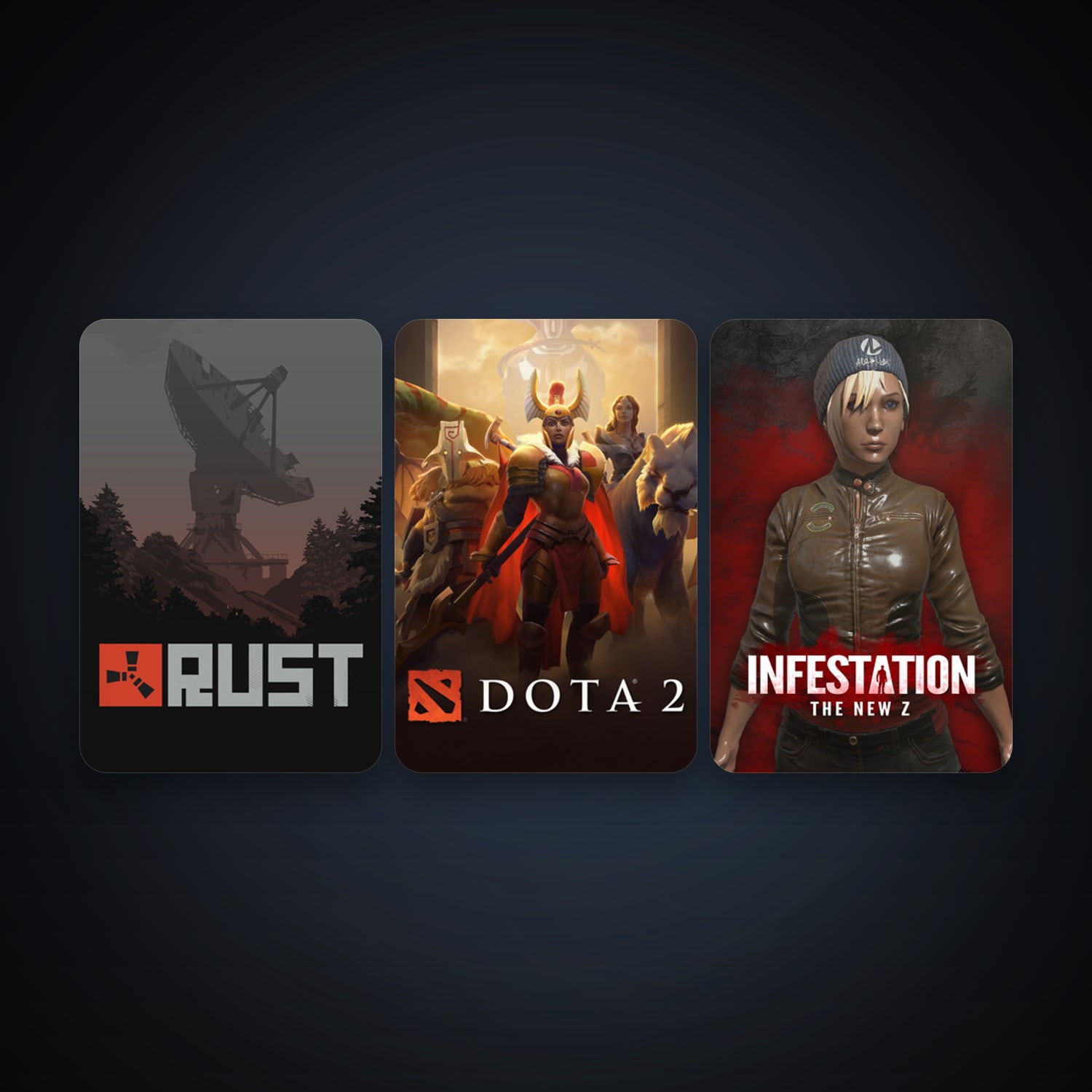 Dota 2 + Rust, 5 games, clean — HabibiAccounts