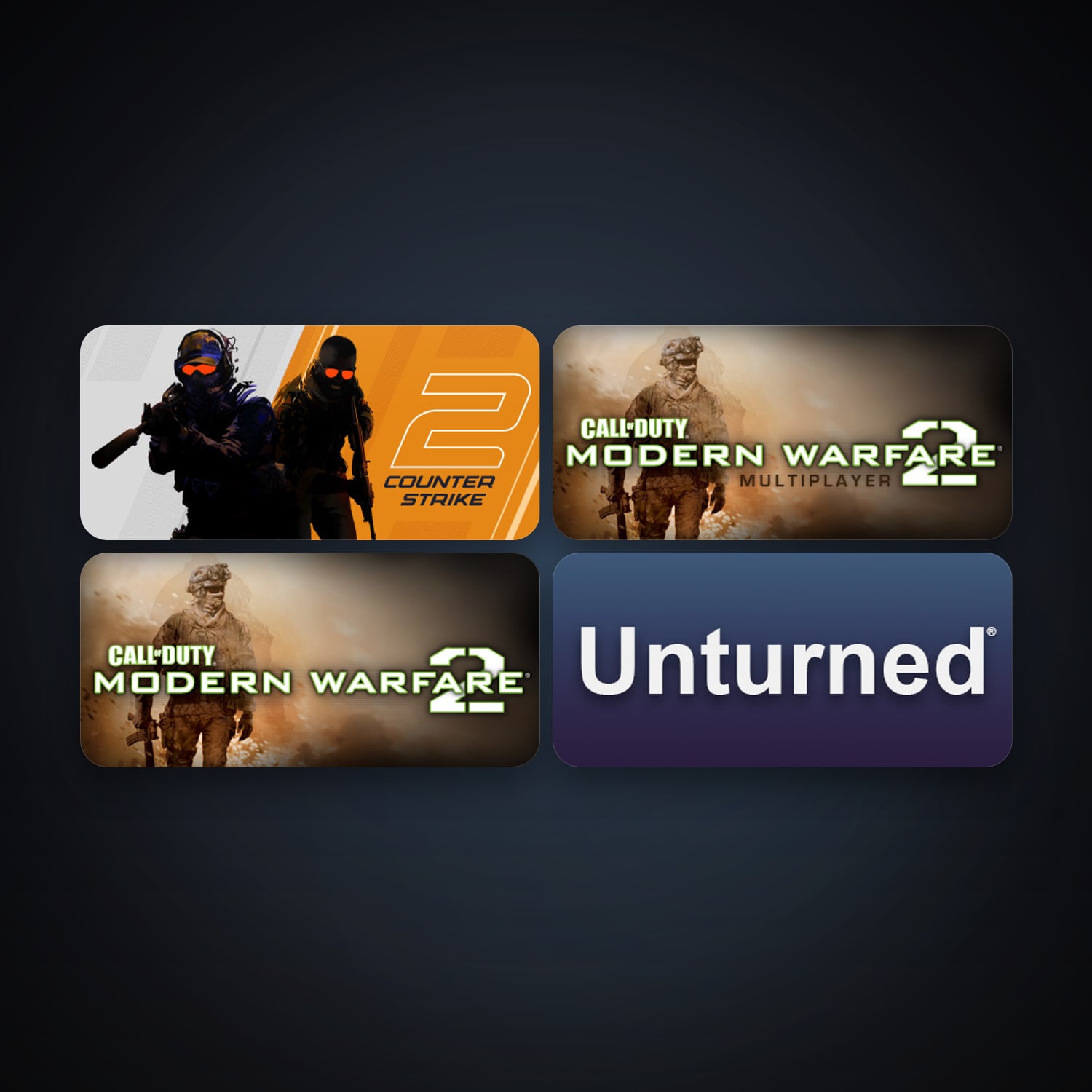 CS2 Prime + Call of Duty: Modern Warfare 2 (2009), 5 games, clean — HabibiAccounts