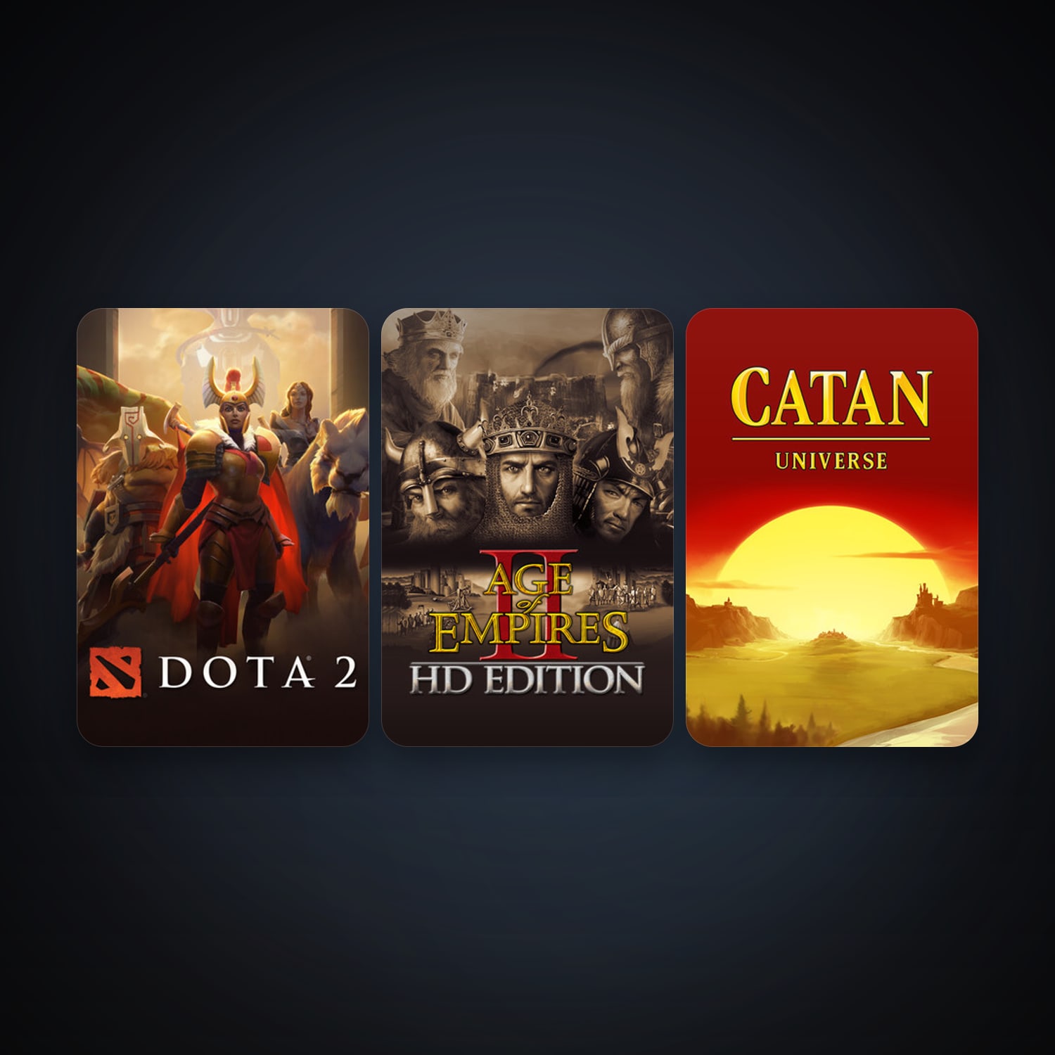 Dota 2 + Age of Empires II, 3 games, clean — HabibiAccounts