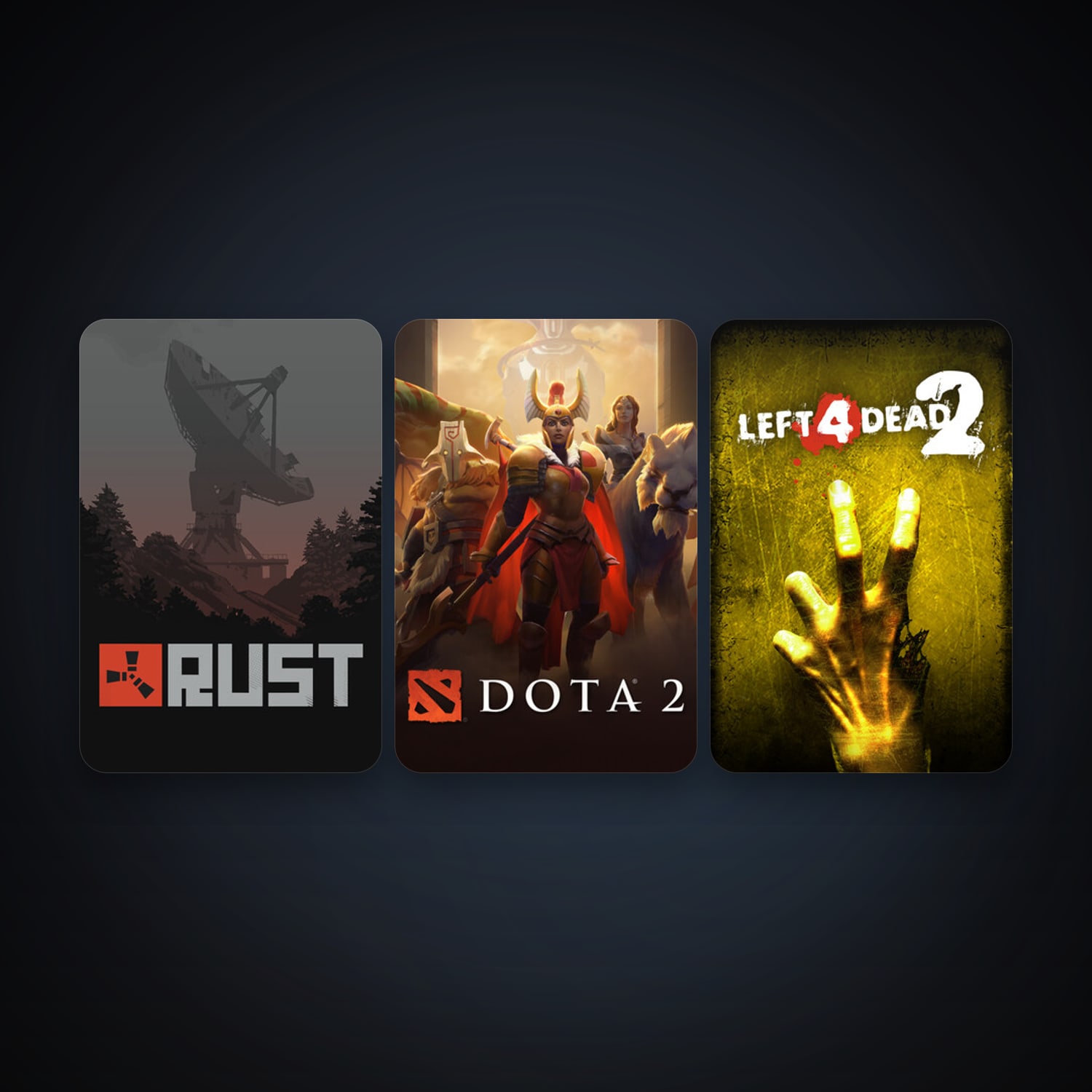 Left 4 Dead 2 + Dota 2, 4 games, clean — HabibiAccounts