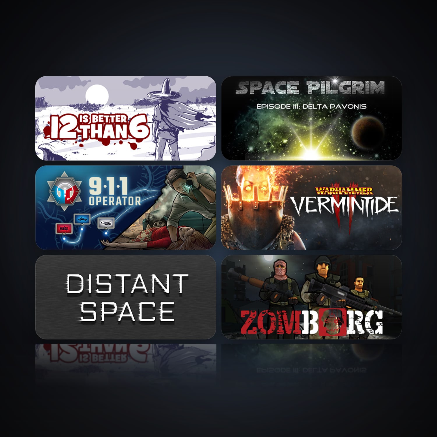 12 is Better Than 6 & Space Pilgrim Episode III: Delta Pavonis | 13 Games | Clean — HabibiAccounts
