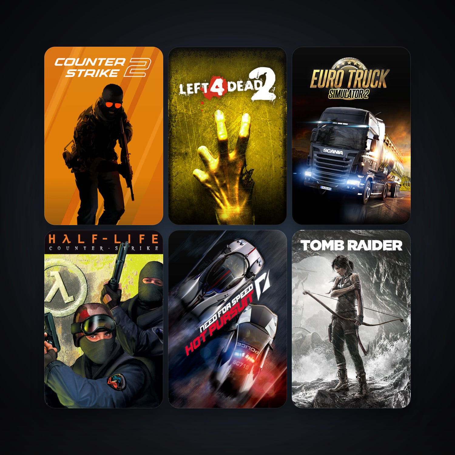 Counter-Strike + Left 4 Dead 2, 42 games, clean — HabibiAccounts