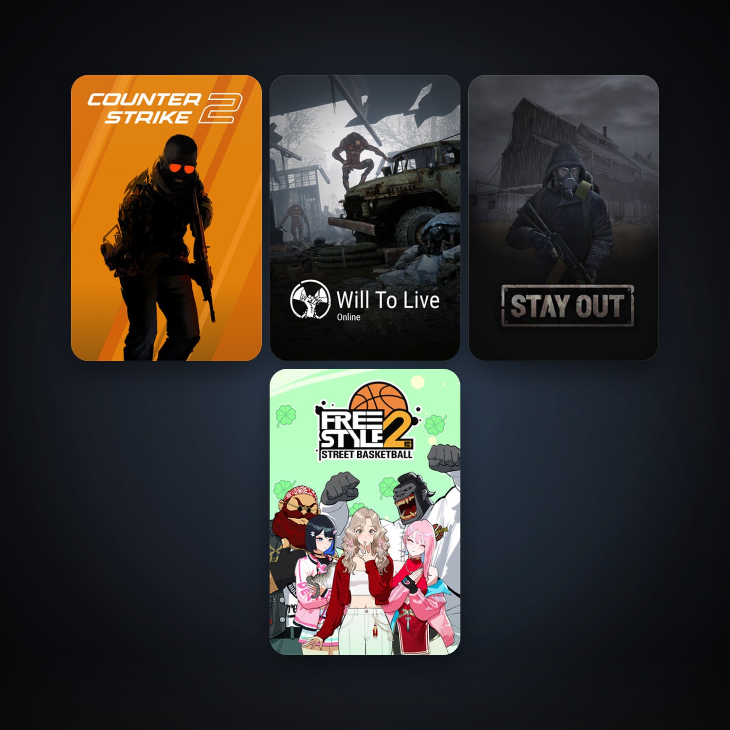 CS2 Prime + Freestyle 2: Street Basketball, 12 games, Steam 12, clean — HabibiAccounts
