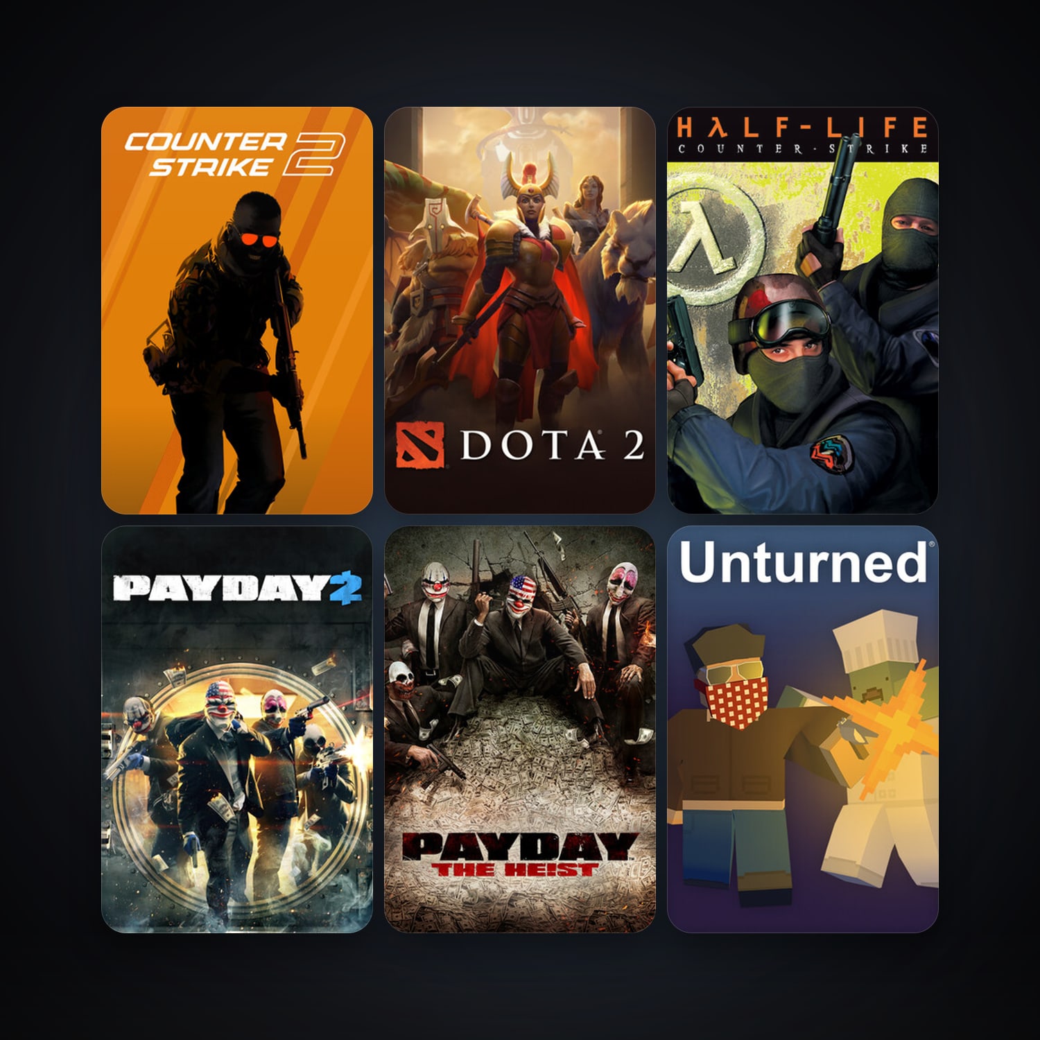 Counter-Strike + Dota 2, 10 games, Steam 13, clean — HabibiAccounts