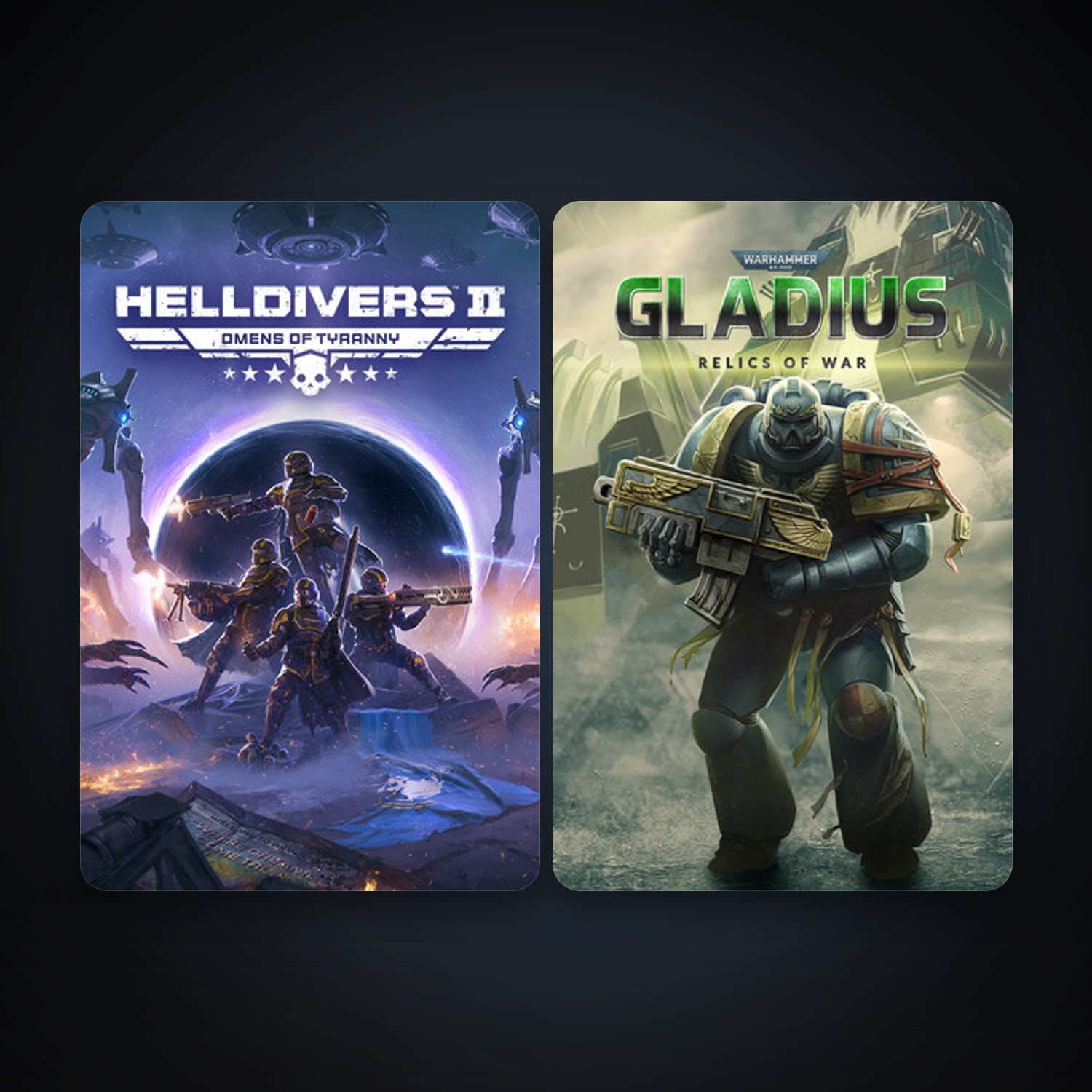 Warhammer 40,000: Gladius - Relics of War + HELLDIVERS 2, 2 games, clean — HabibiAccounts