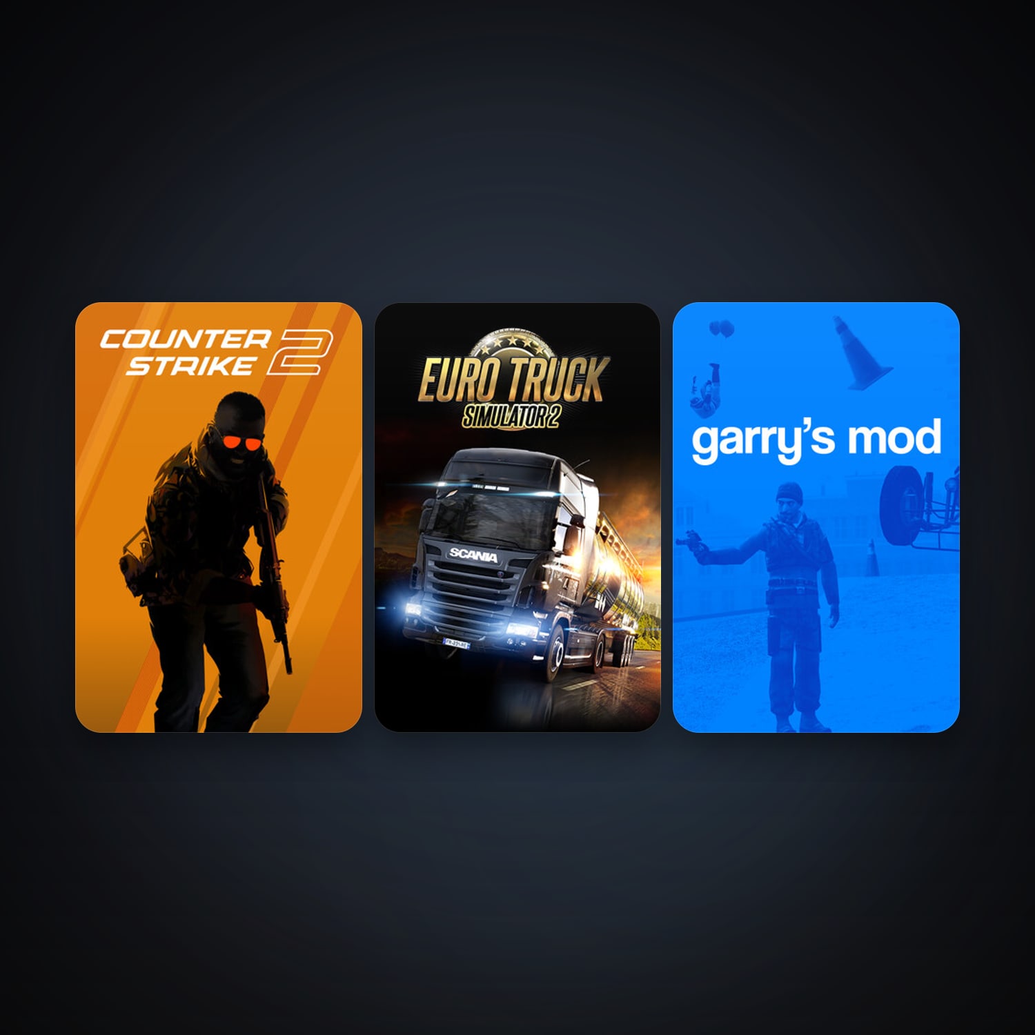 CS2 Prime + Garry's Mod, 3 games, clean — HabibiAccounts