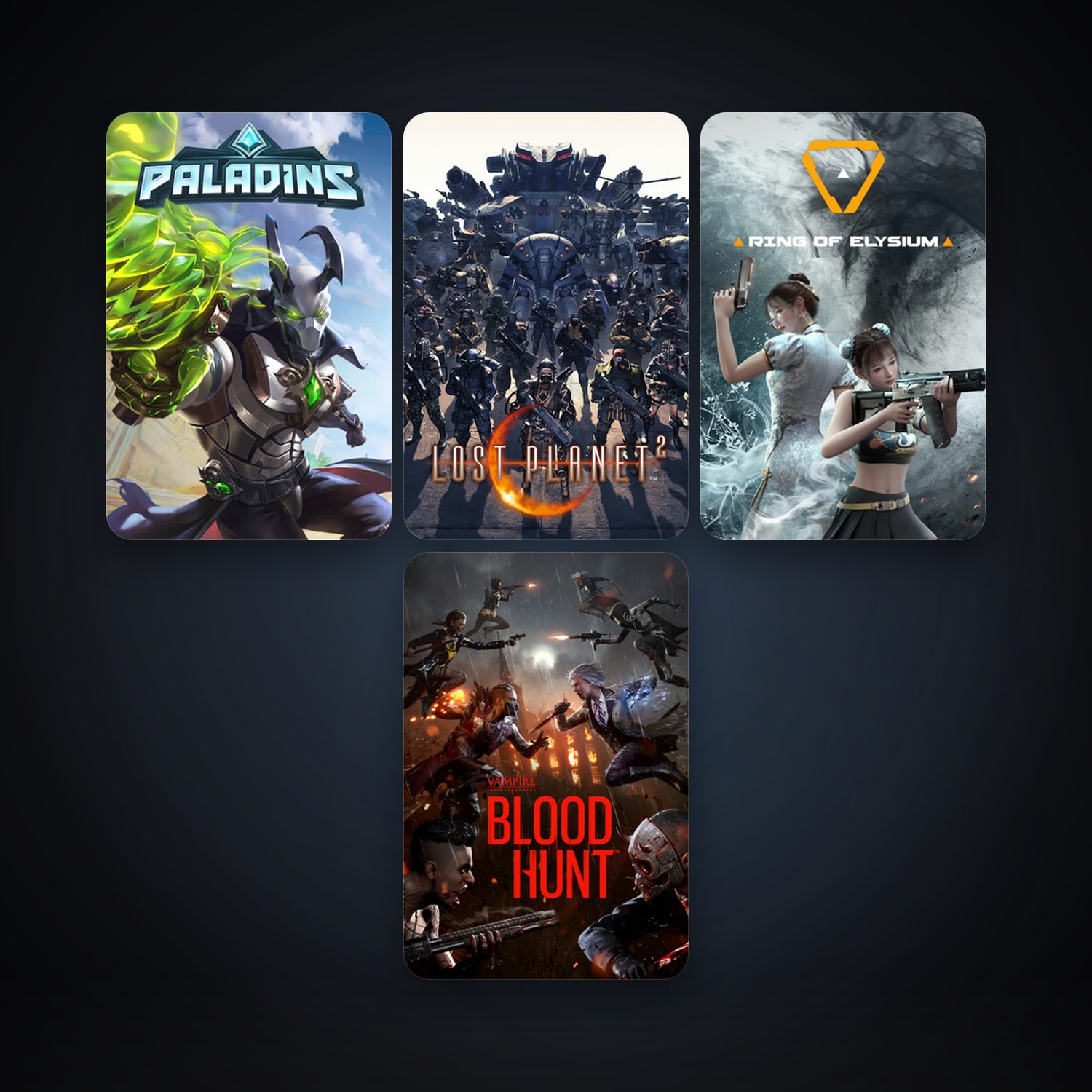 Lost Planet 2 + Paladins, 13 games, clean — HabibiAccounts