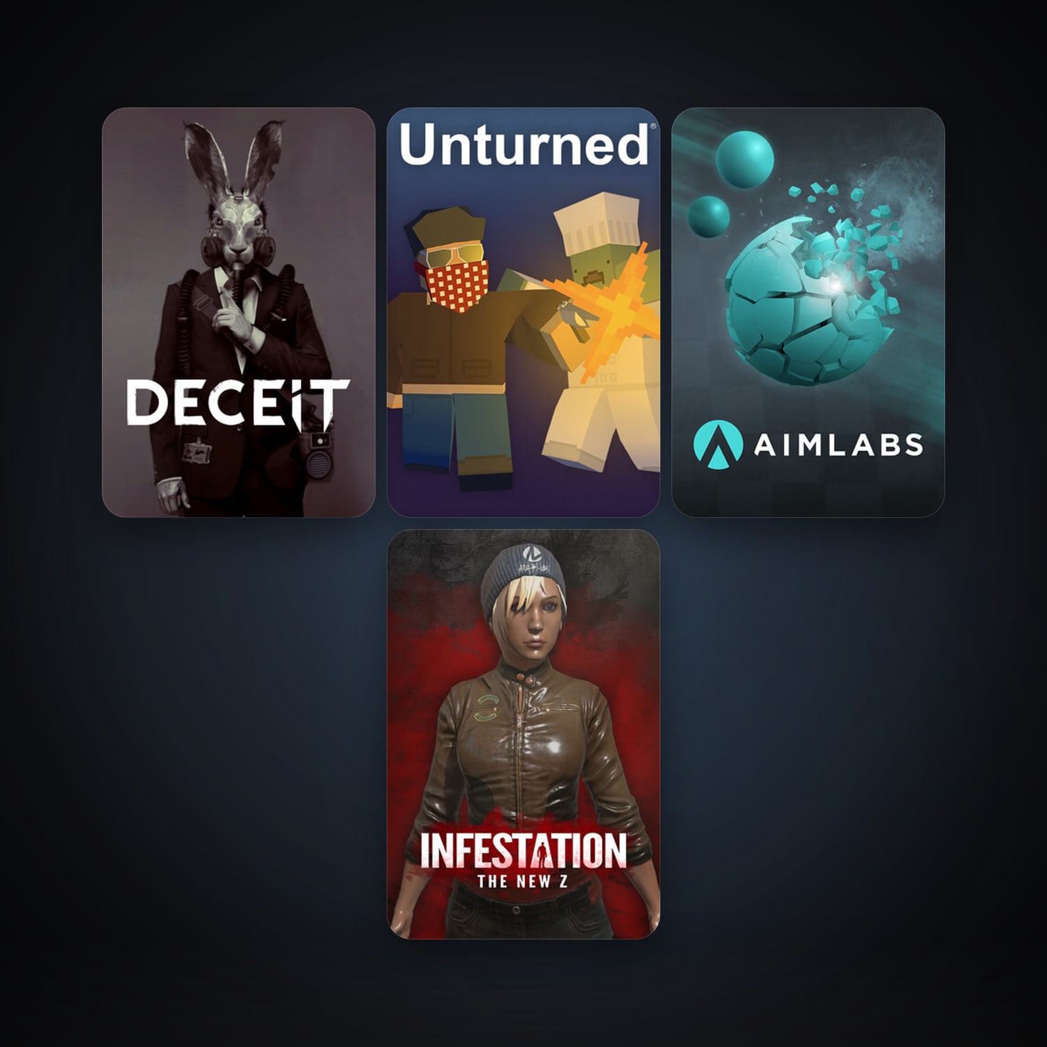 Unturned + Deceit, 7 games, clean — HabibiAccounts
