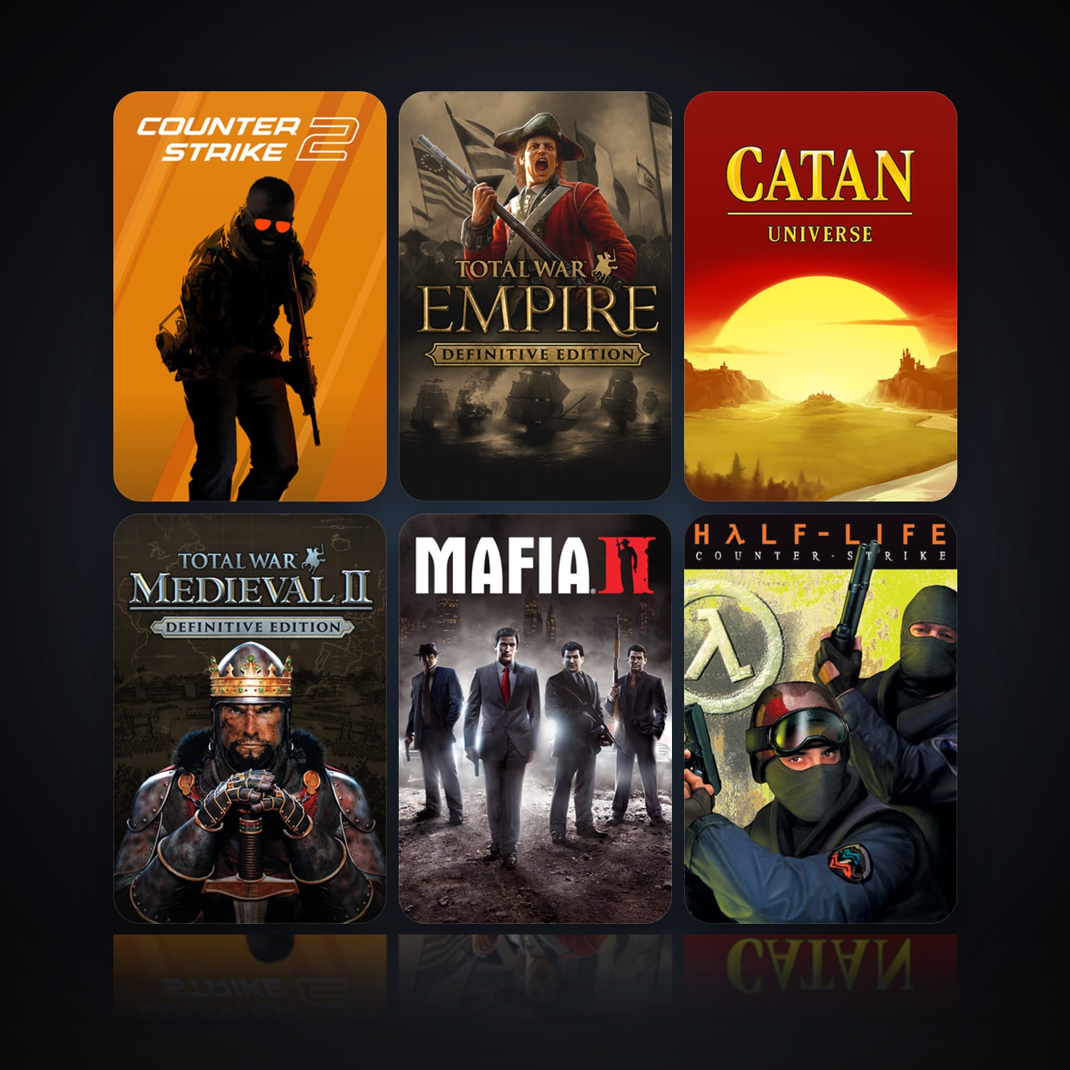CS2 Prime & Empire: Total War | 13 Games | Clean — HabibiAccounts