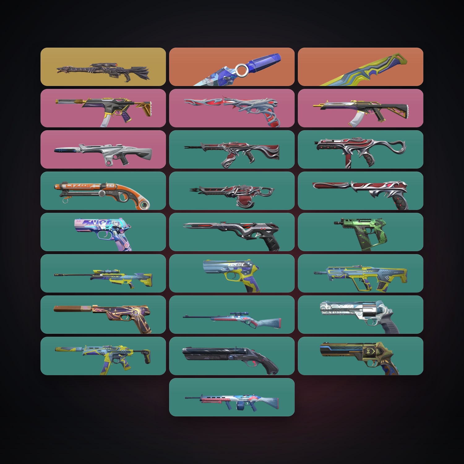 AP Gold 2 locker — 2 knives, 27 skins, lvl 182 — HabibiAccounts