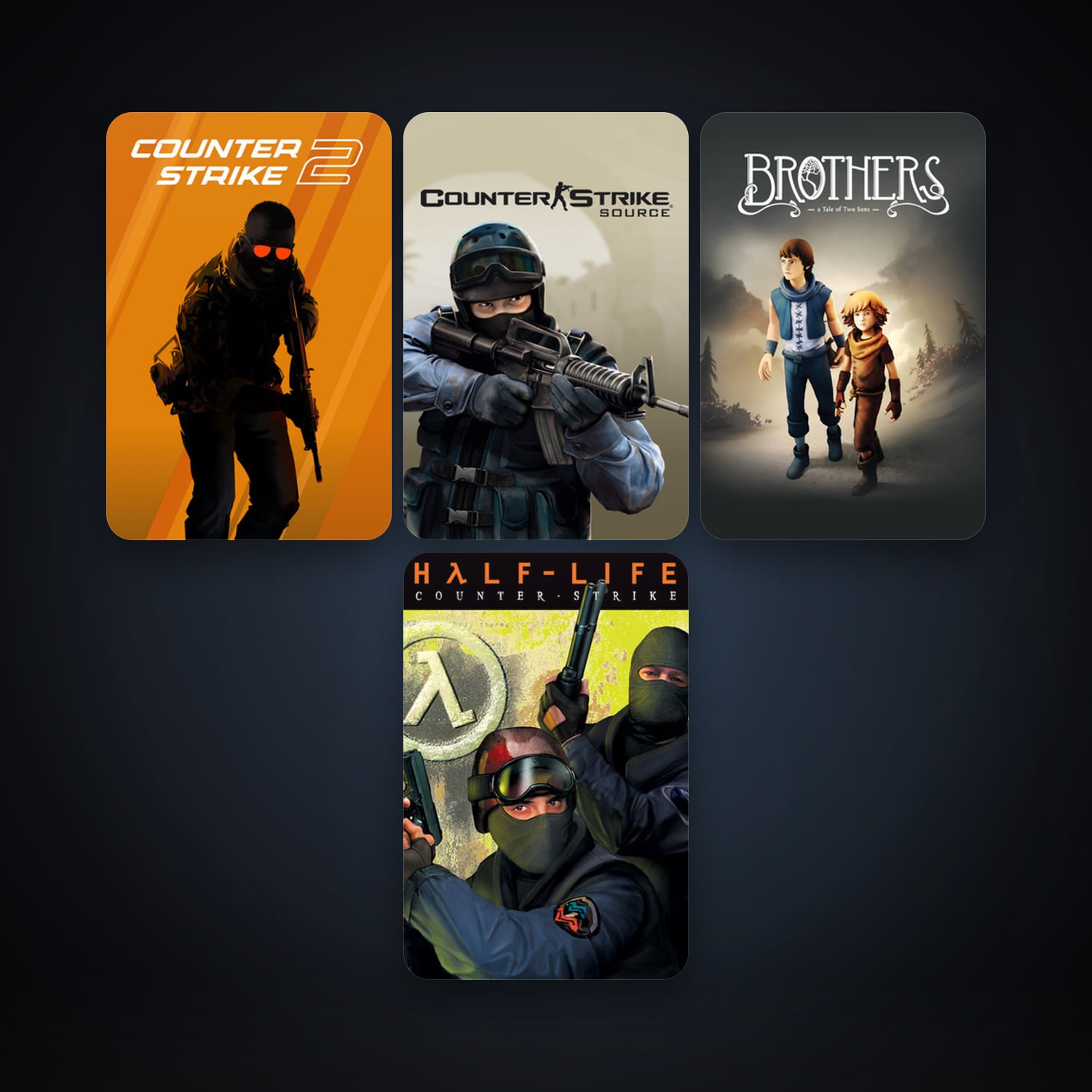 Counter-Strike + Counter-Strike: Source, 6 games, clean — HabibiAccounts