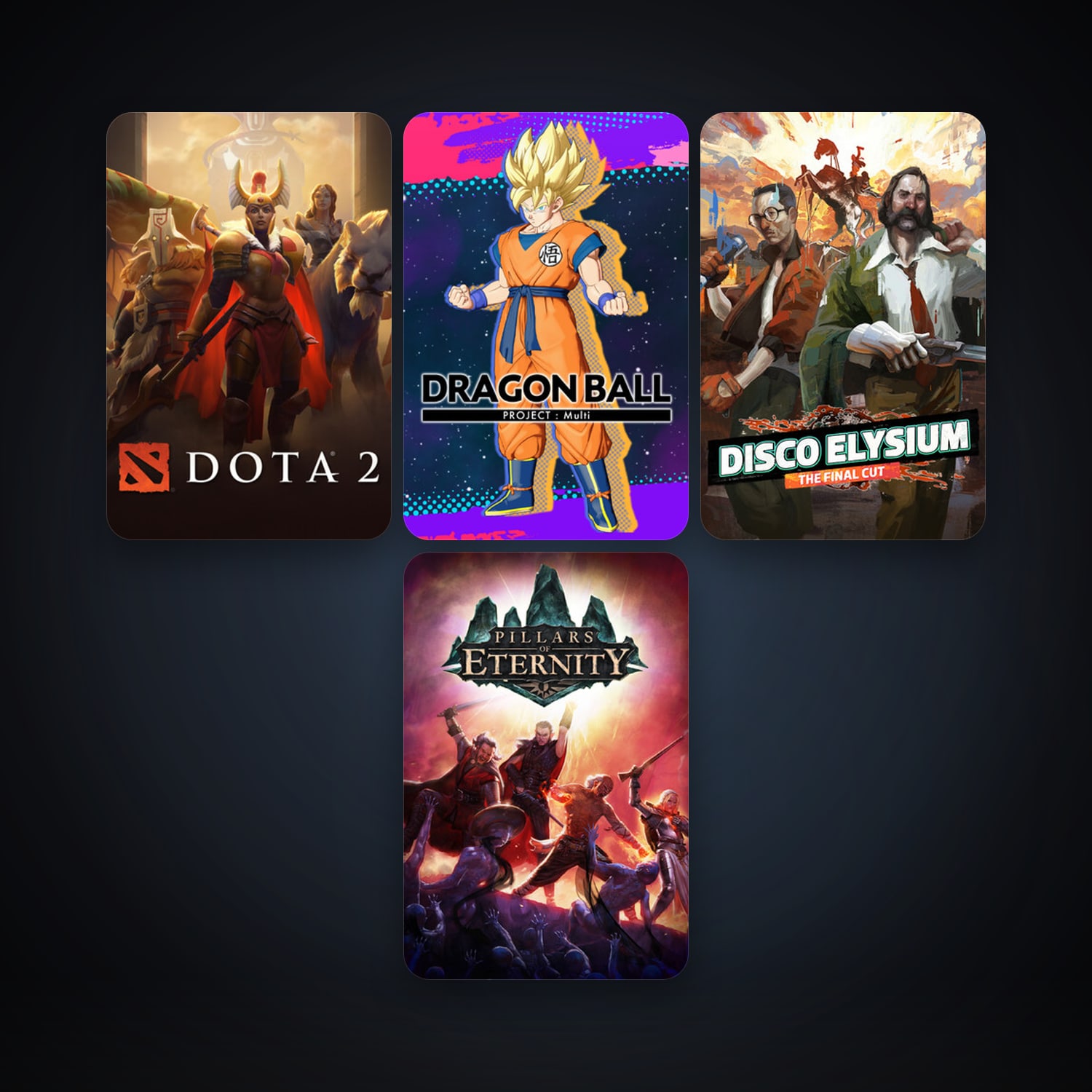 Dota 2 + Pillars of Eternity, 9 games, clean — HabibiAccounts