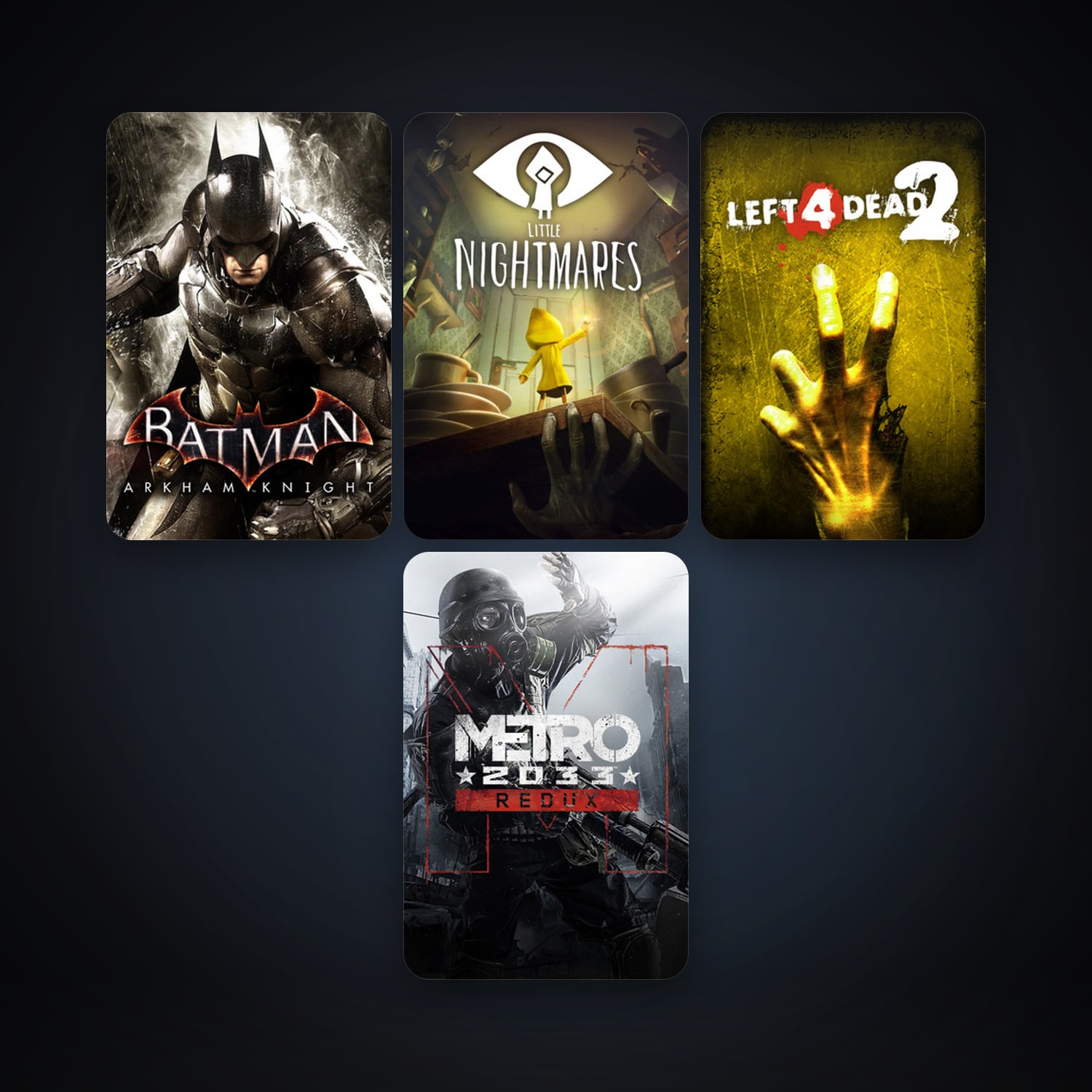 Left 4 Dead 2 + Batman: Arkham Knight, 8 games, clean — HabibiAccounts