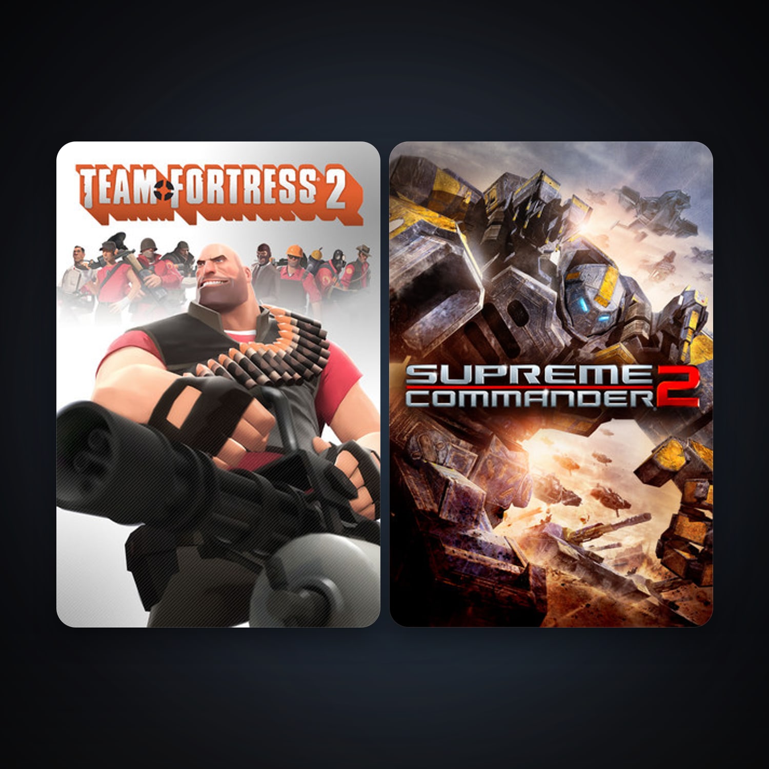 Team Fortress 2 + Supreme Commander 2, 2 games, clean — HabibiAccounts