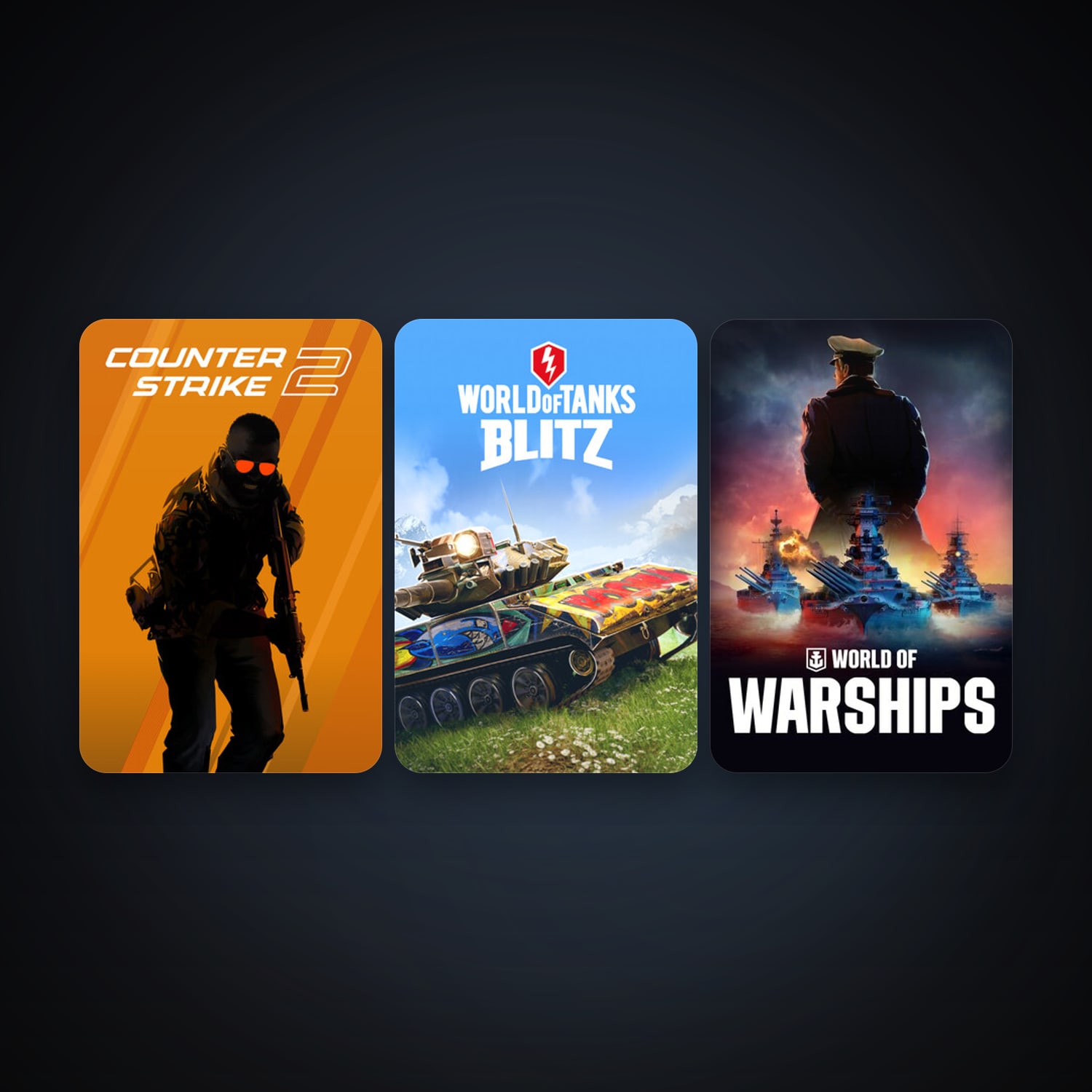 CS2 Prime + World of Tanks Blitz, 3 games, clean — HabibiAccounts
