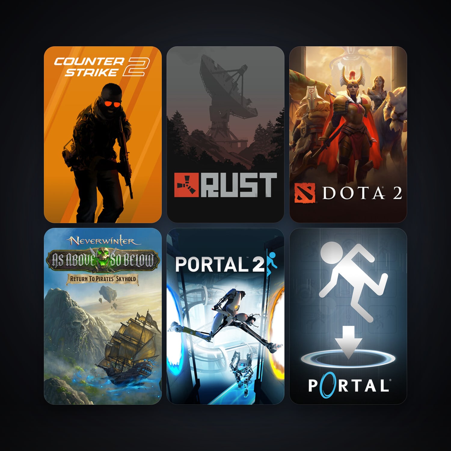 Portal + Dota 2, 30 games, clean — HabibiAccounts