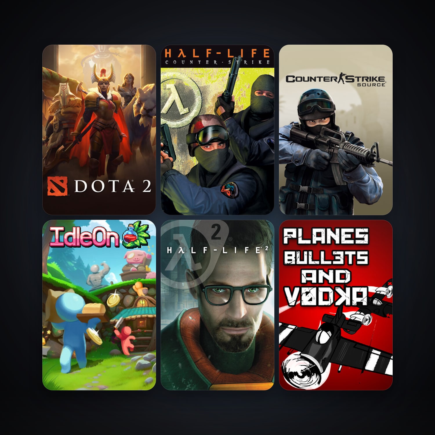 Counter-Strike + Team Fortress Classic, 82 games, Steam 50, clean — HabibiAccounts