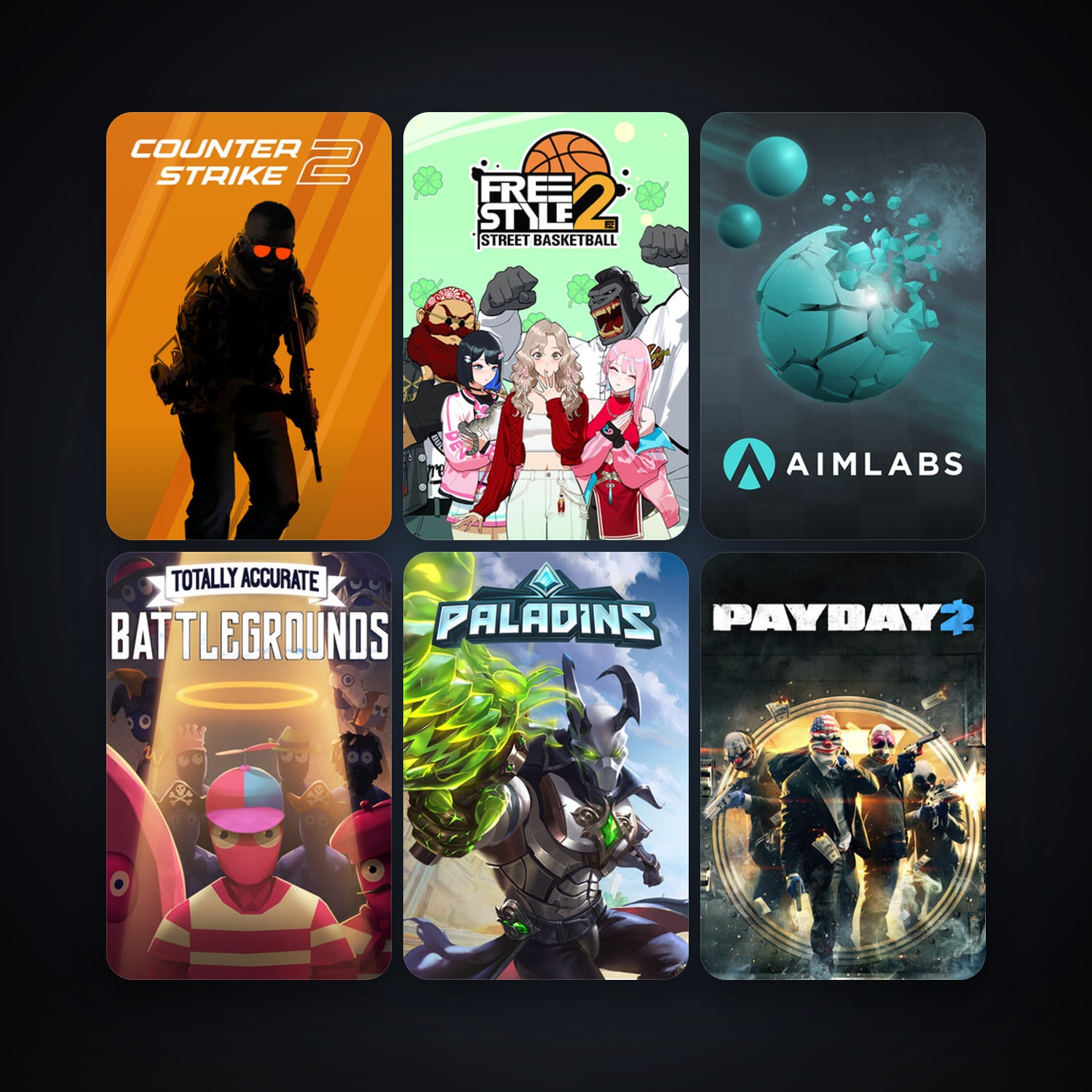CS2 Prime + PAYDAY 2, 7 games, clean — HabibiAccounts