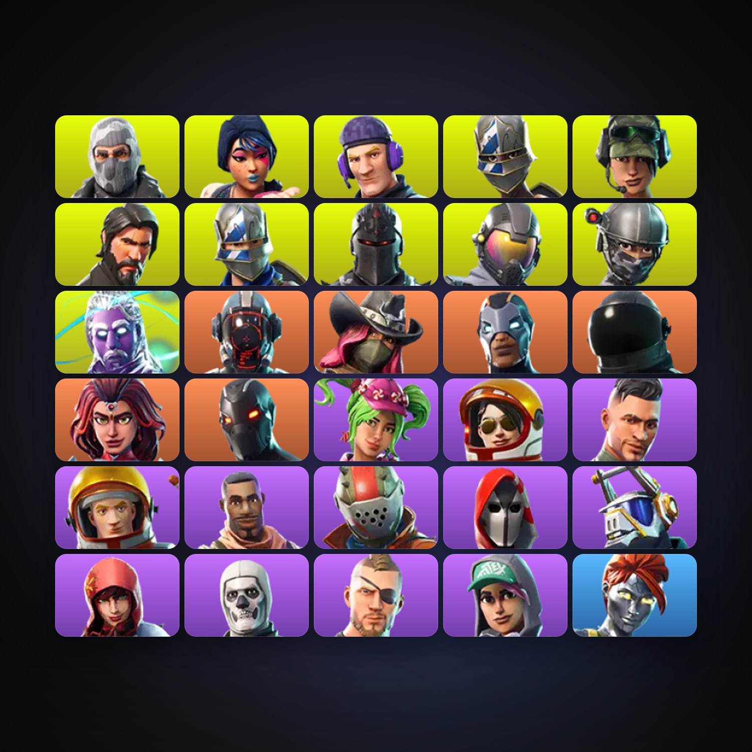 Fortnite | 33 Skins | 50 V-Bucks | Level 740 | 398 Wins — HabibiAccounts
