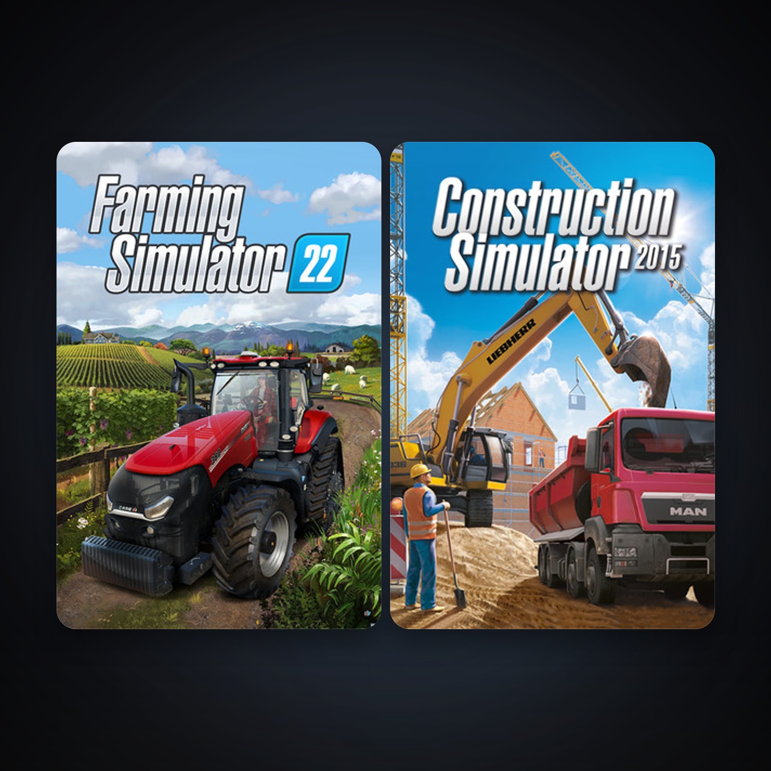 Farming Simulator 22 & Construction Simulator 2015 — HabibiAccounts
