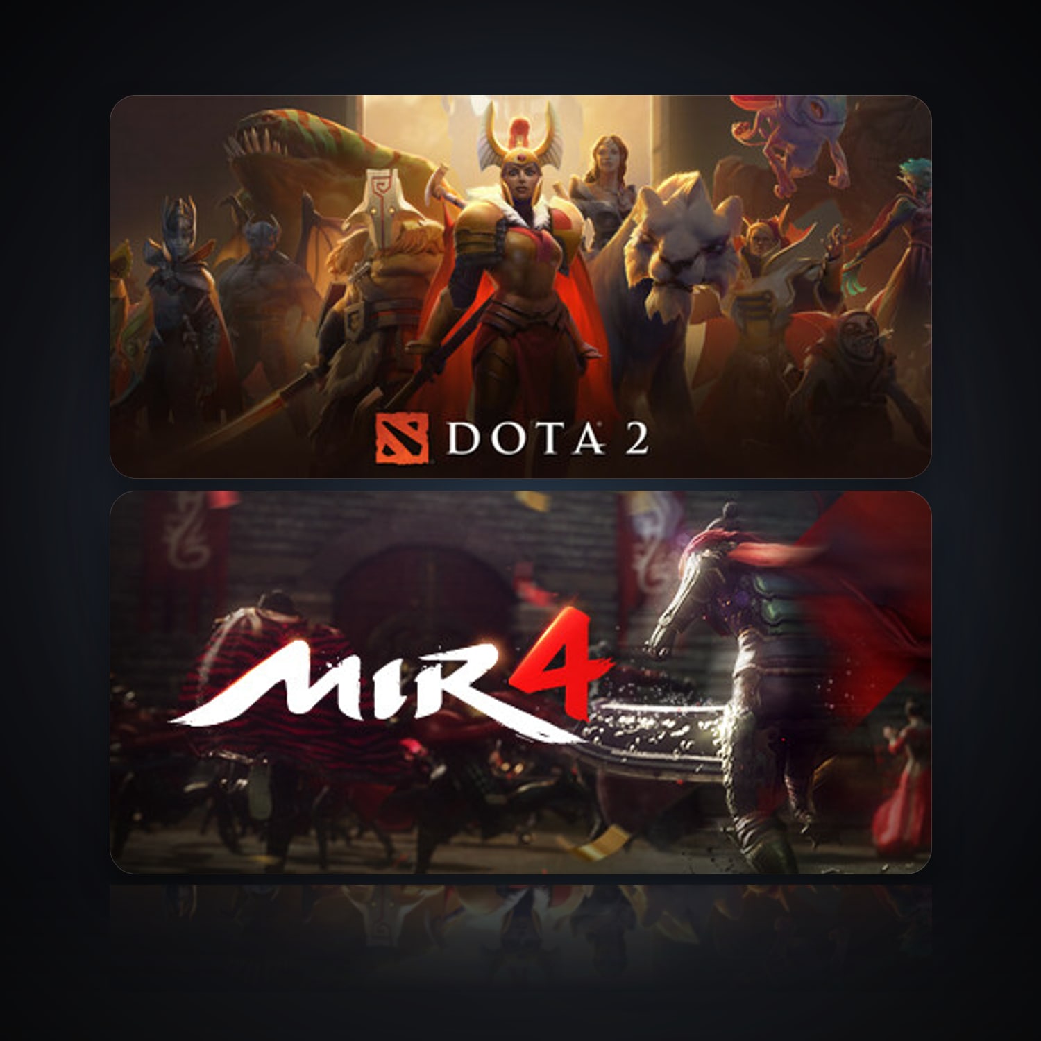 Dota 2 & MIR4 — HabibiAccounts