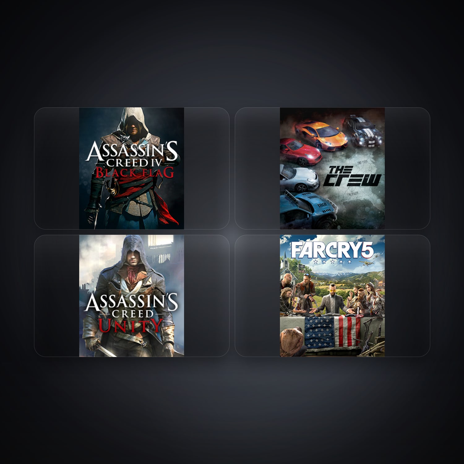 Ubisoft Assassin’s Creed IV Black Flag + The Crew — FR — 5 games — HabibiAccounts