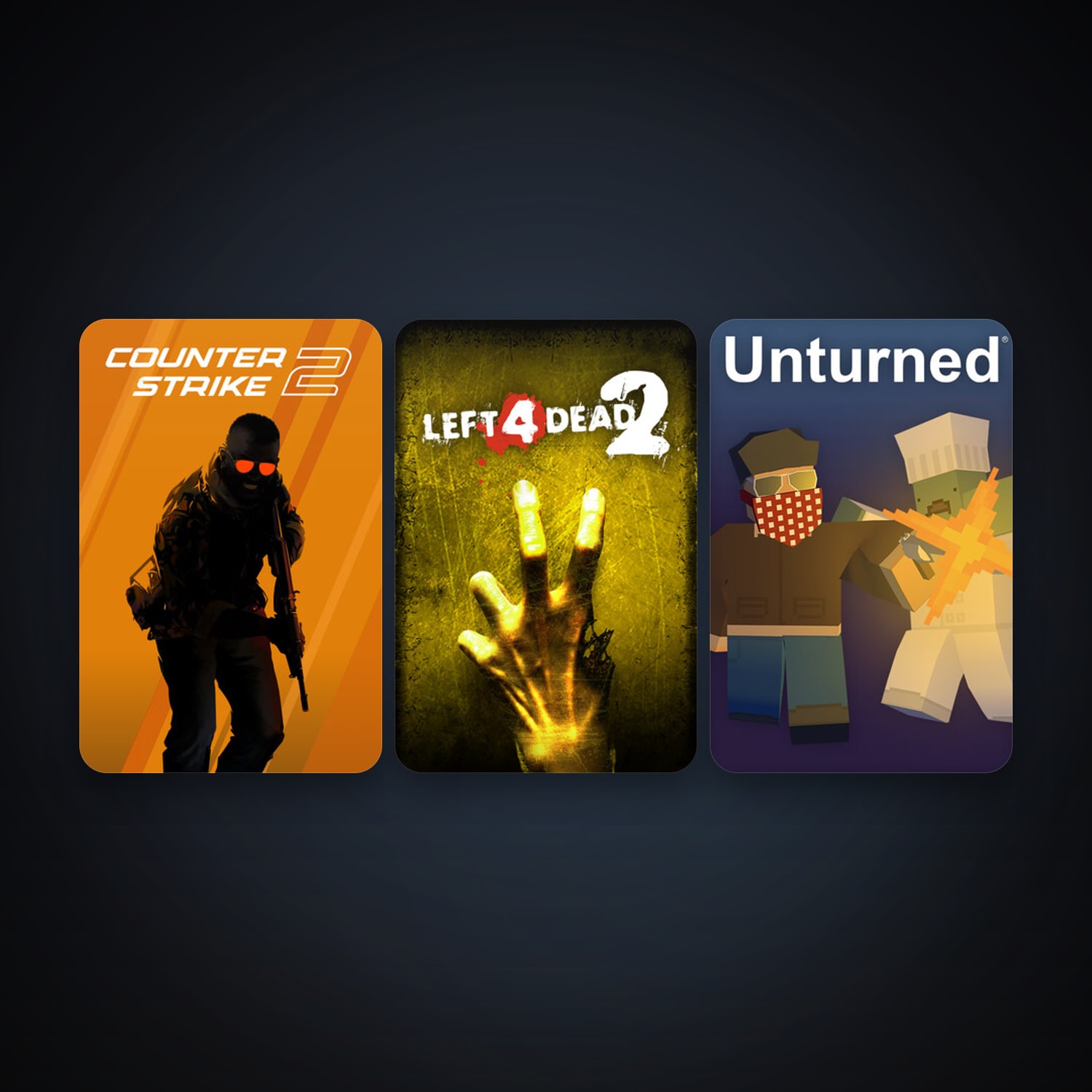 Left 4 Dead 2 + CS2 Prime, 5 games, clean — HabibiAccounts