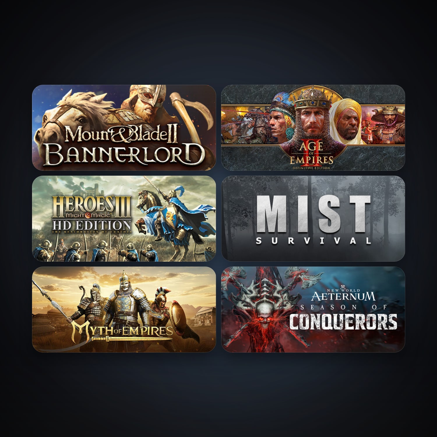 Mount & Blade II: Bannerlord + Heroes of Might & Magic III - HD Edition, 6 games, clean — HabibiAccounts