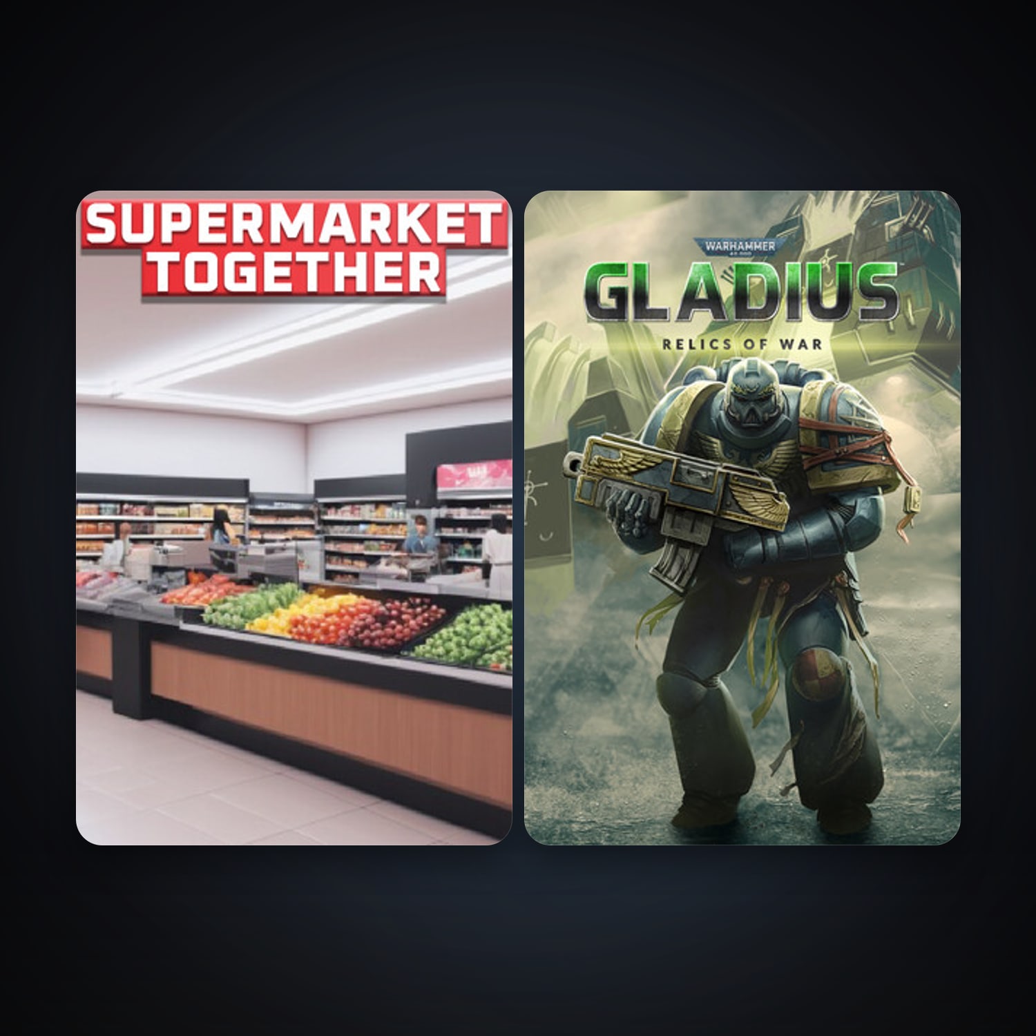 Warhammer 40,000: Gladius - Relics of War + Supermarket Together, 6 games, clean — HabibiAccounts