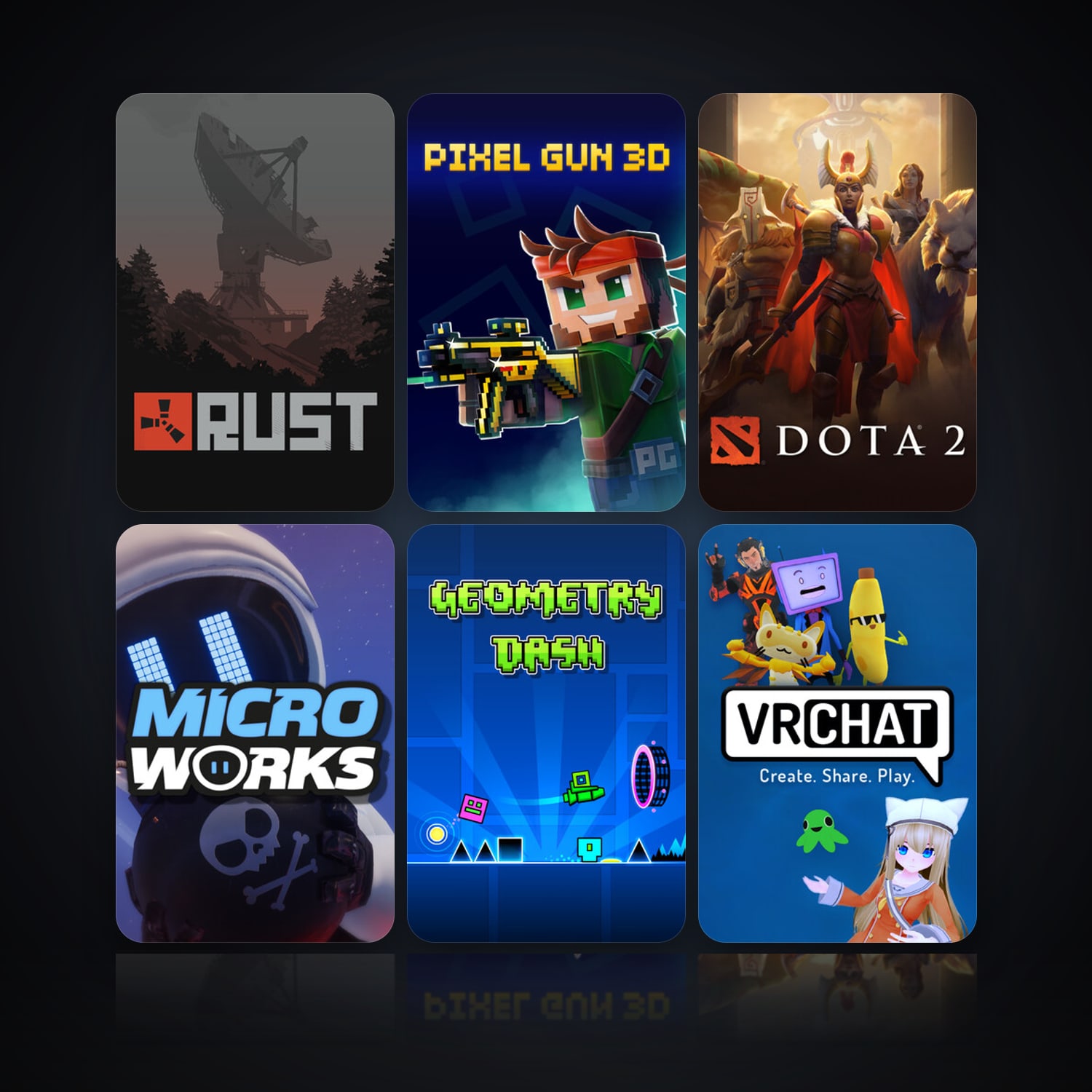Rust & Pixel Gun 3D: PC Edition | 27 Games | Clean — HabibiAccounts