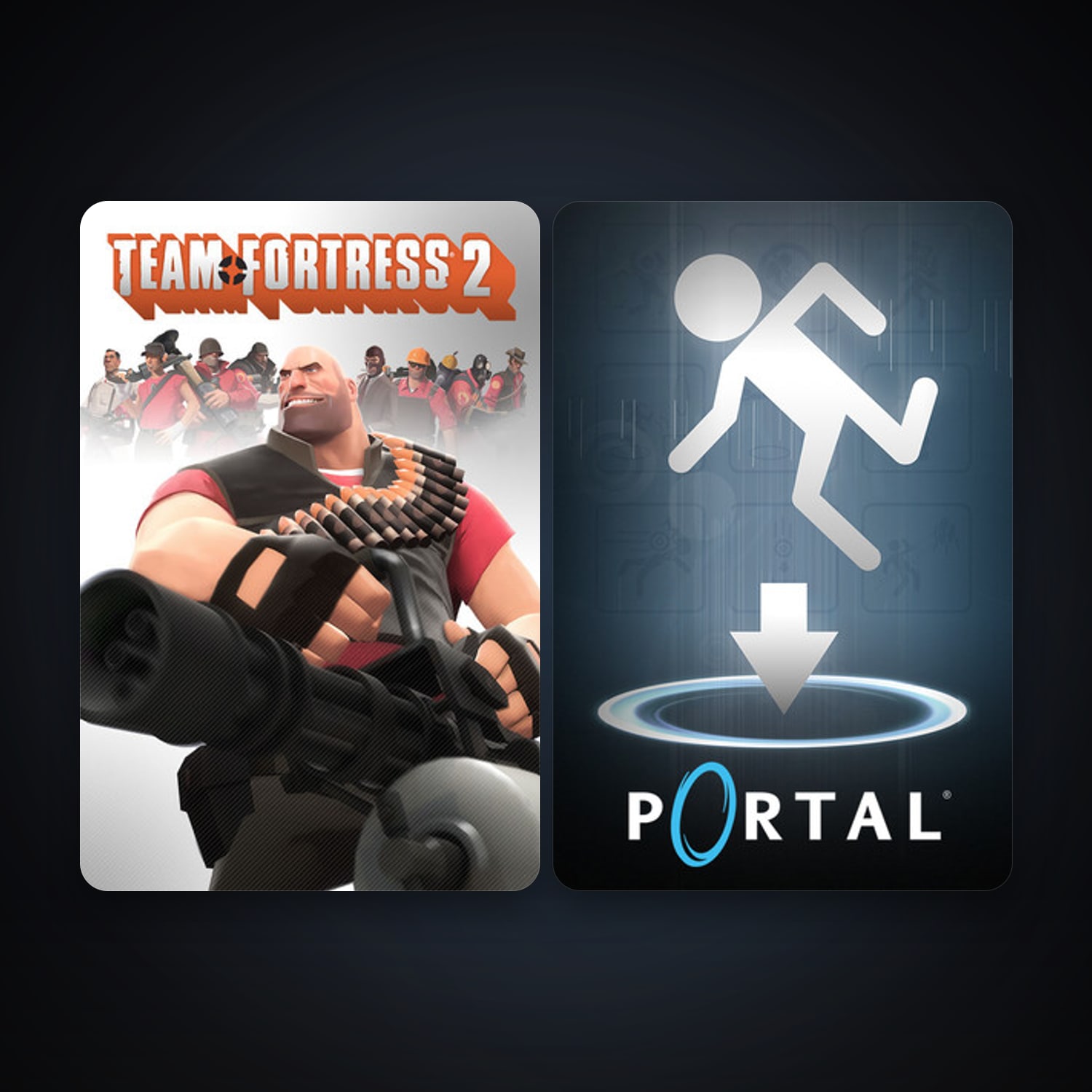Portal + Team Fortress 2, 2 games, clean — HabibiAccounts