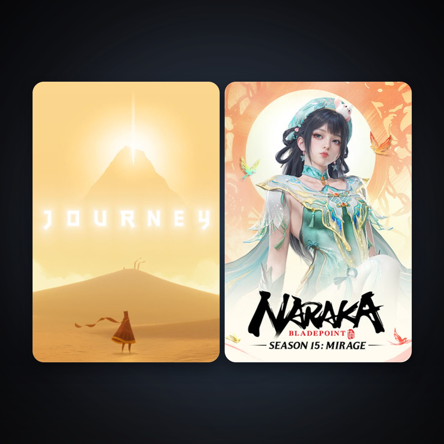 Journey + NARAKA: BLADEPOINT, 8 games, clean — HabibiAccounts