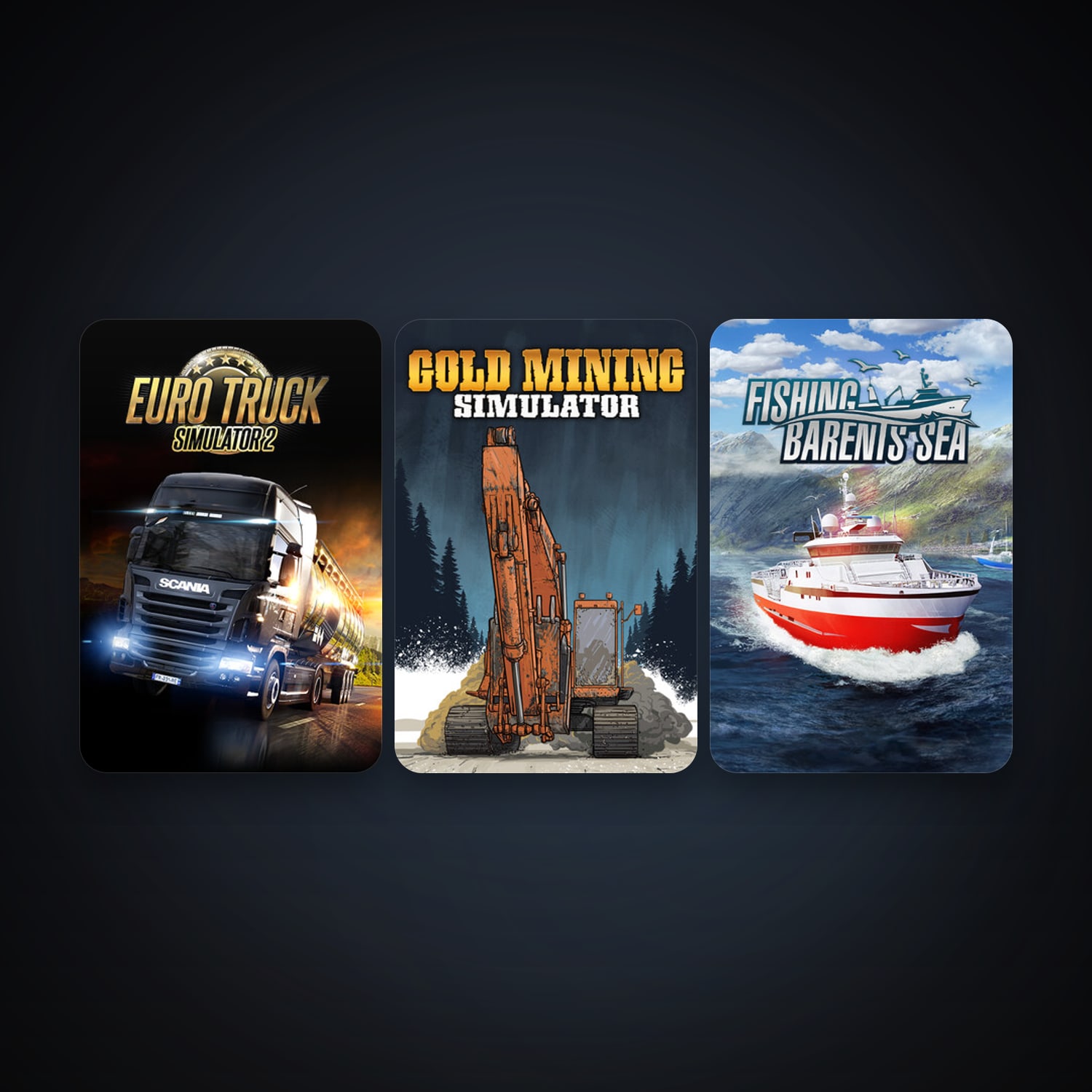 Euro Truck Simulator 2 + Gold Rush: The Game, 7 games, clean — HabibiAccounts