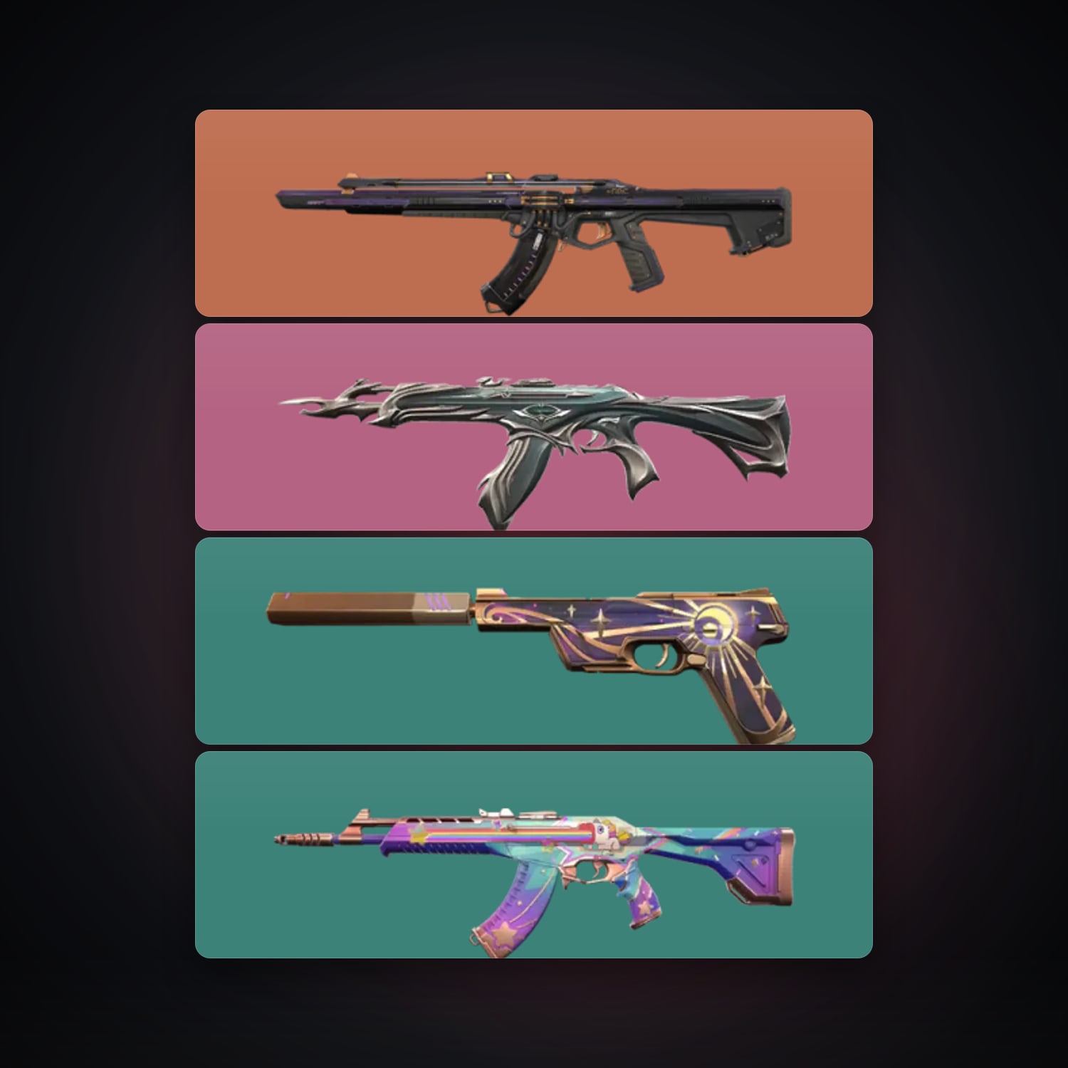EU Silver 1 locker — 4 skins, lvl 48 — HabibiAccounts