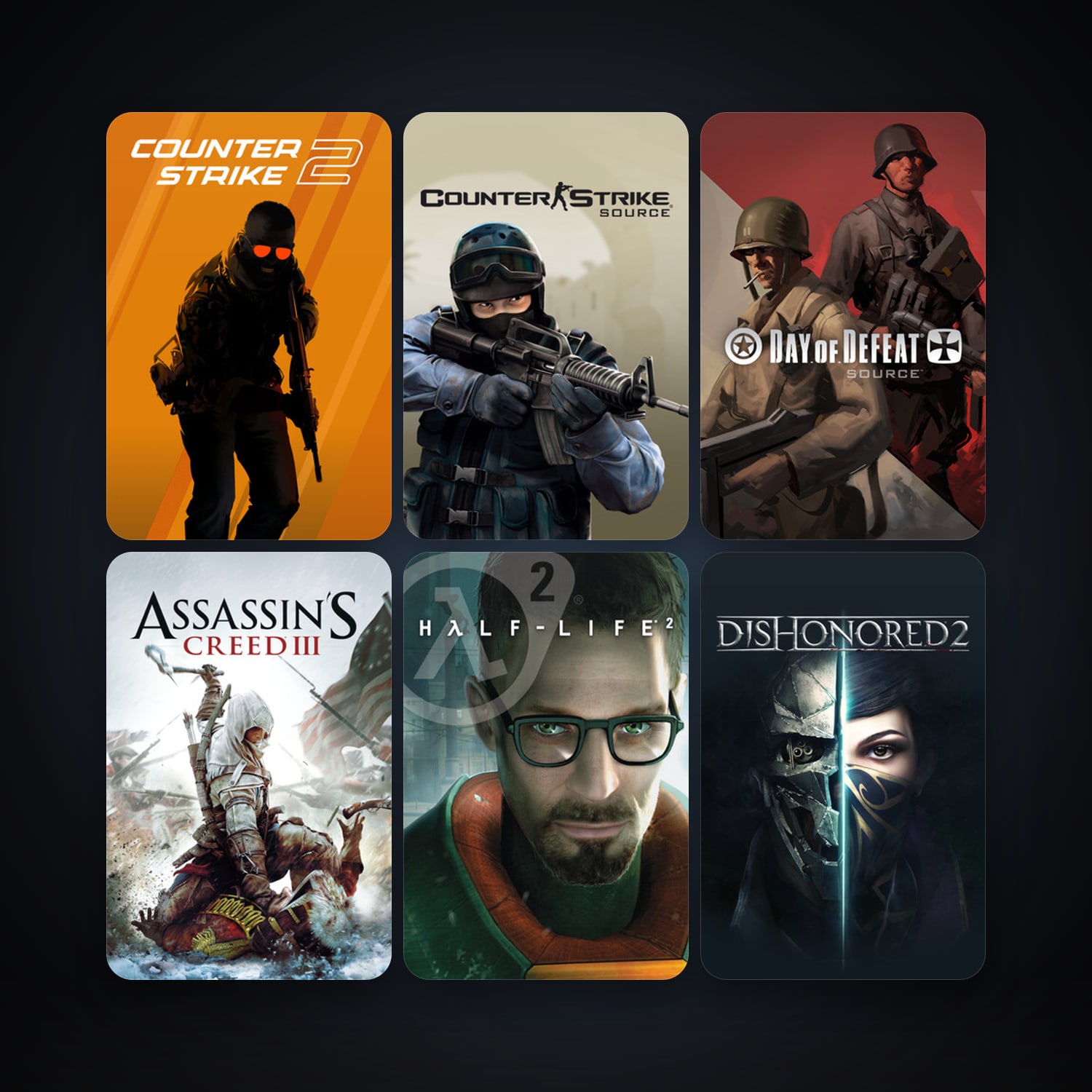 Half-Life 2 + Counter-Strike: Source, 20 games, Steam 10, clean — HabibiAccounts
