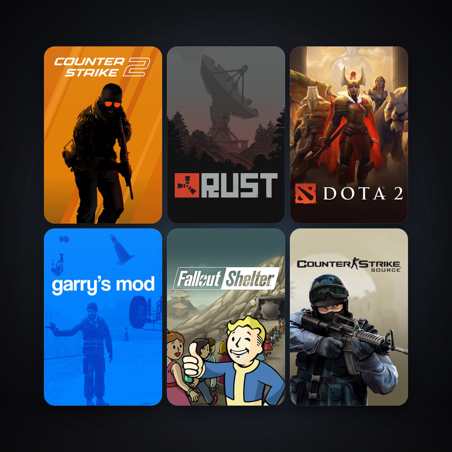 Counter-Strike: Source + Dota 2, 29 games, clean — HabibiAccounts