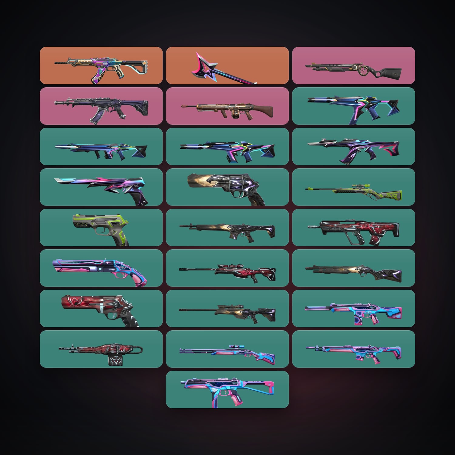 EU Bronze 1 locker — 1 knives, 25 skins, lvl 43 — HabibiAccounts