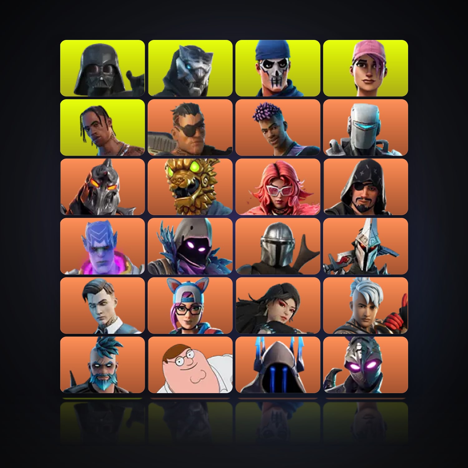 Fortnite | 303 Skins | 650 V-Bucks | Level 2263 | 295 Wins — HabibiAccounts