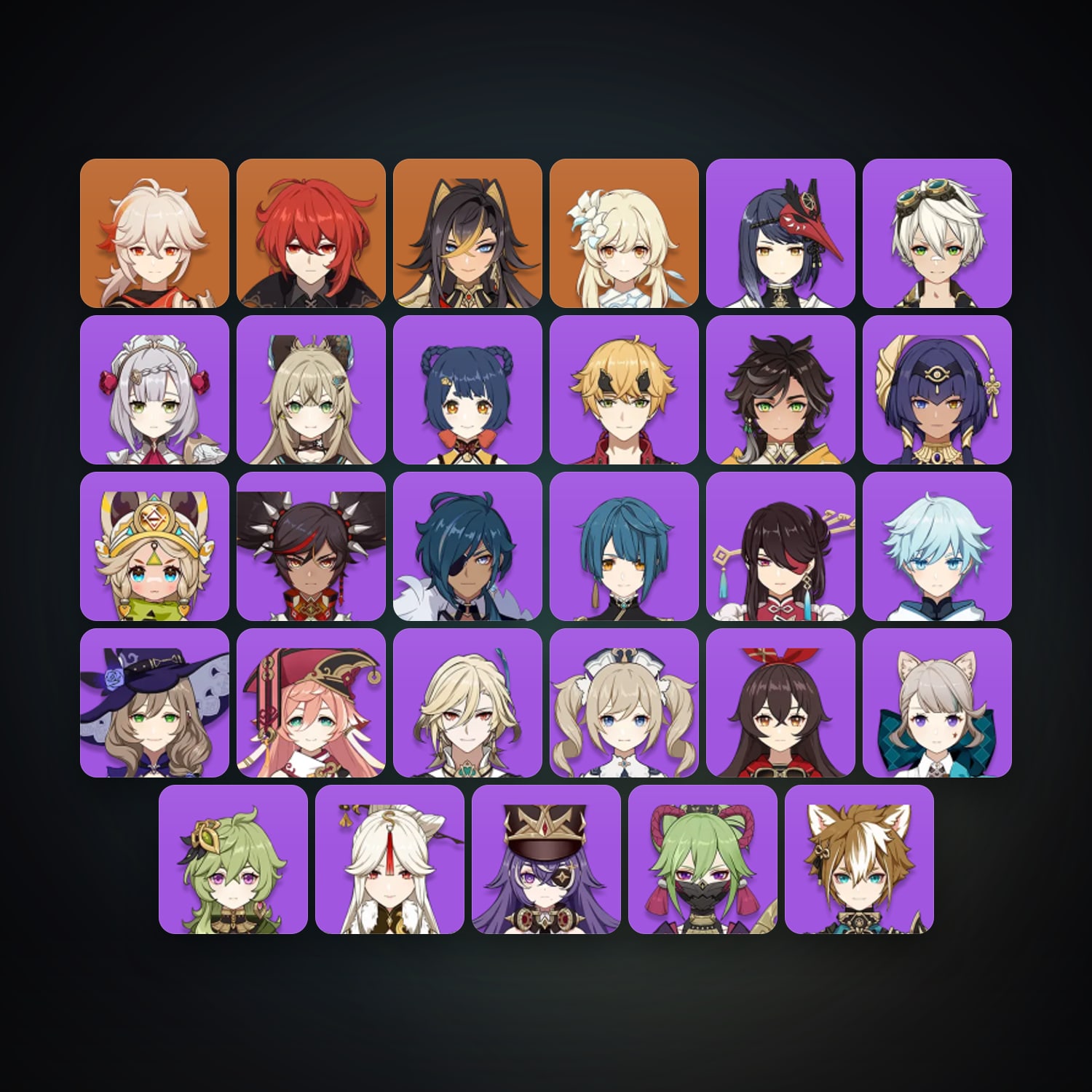 Genshin Impact | AR 49 | 29 Chars | 3× 5★ — Genshin / miHoYo Account — HabibiAccounts