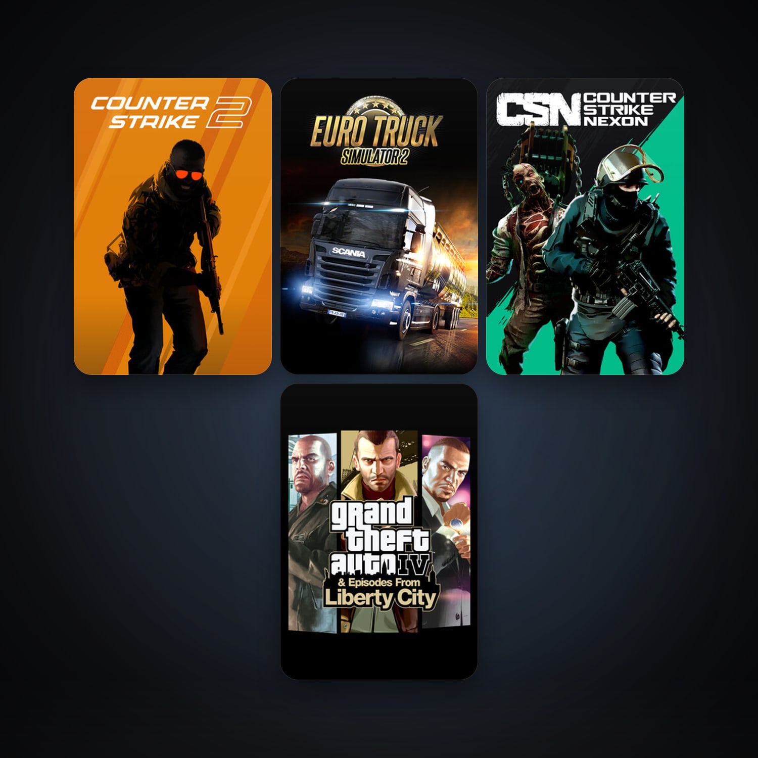 CS2 Prime + GTA IV, 4 games, clean — HabibiAccounts