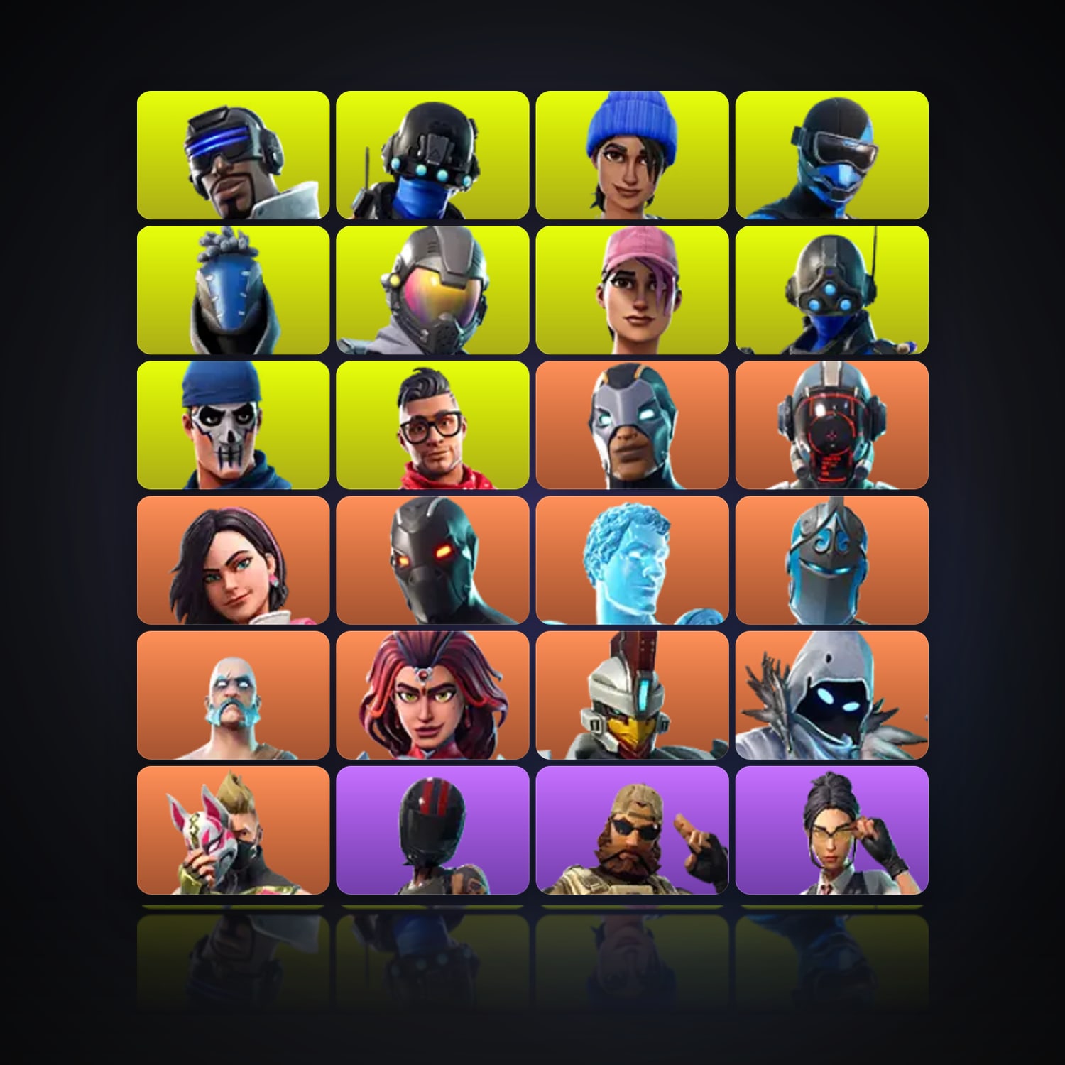 Fortnite | 40 Skins | 600 V-Bucks | Level 592 | 58 Wins — HabibiAccounts