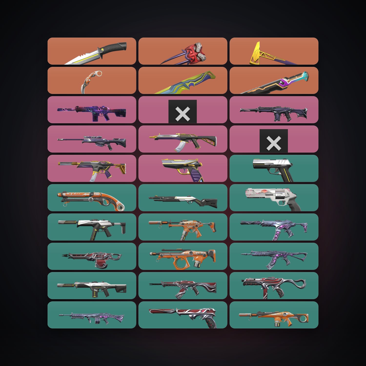EU Bronze 1 locker — 6 knives, 72 skins, lvl 188 — HabibiAccounts
